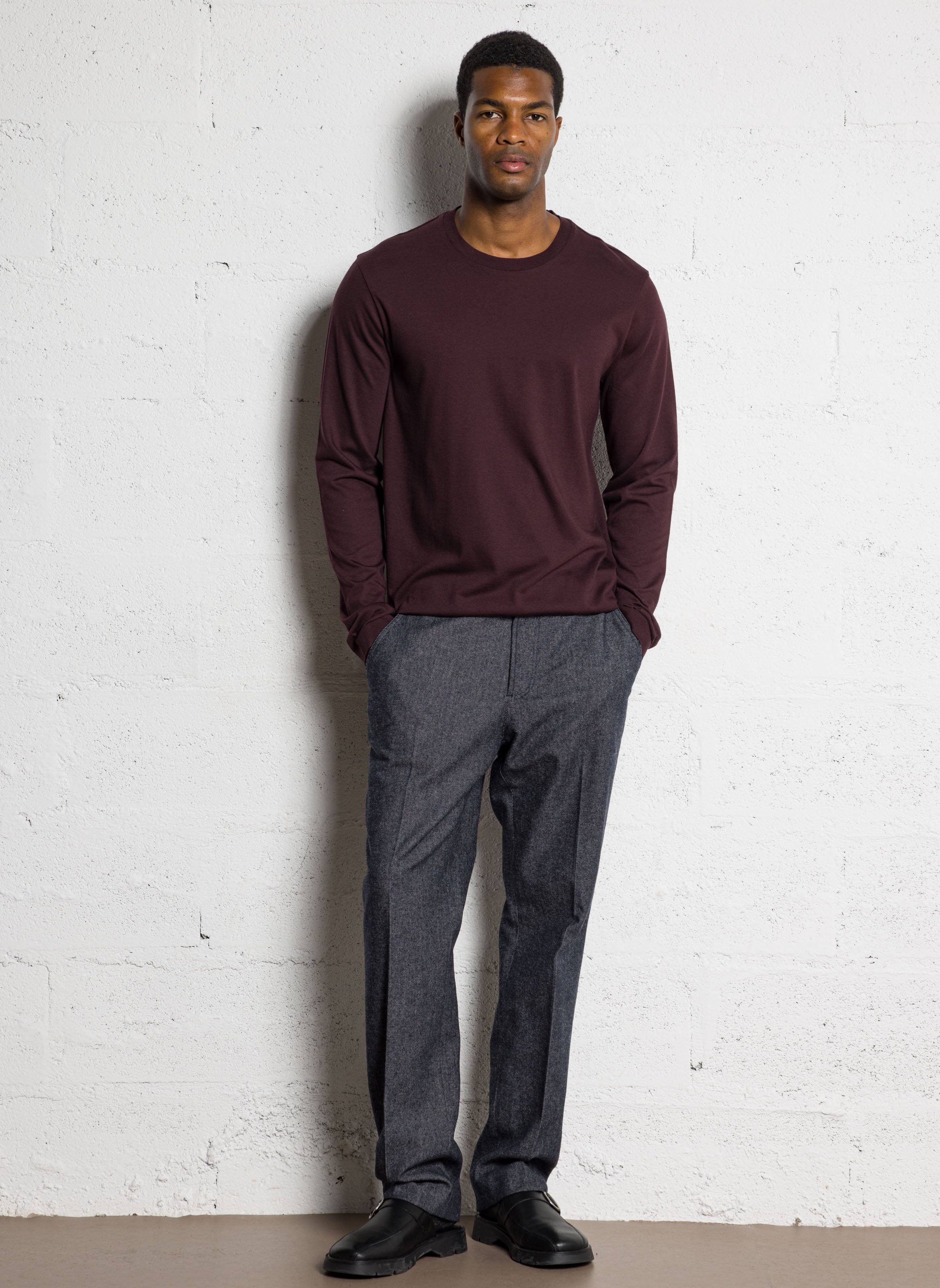 Gerade geschnittenes T-Shirt aus Baumwoll-Mix IKKS Violett