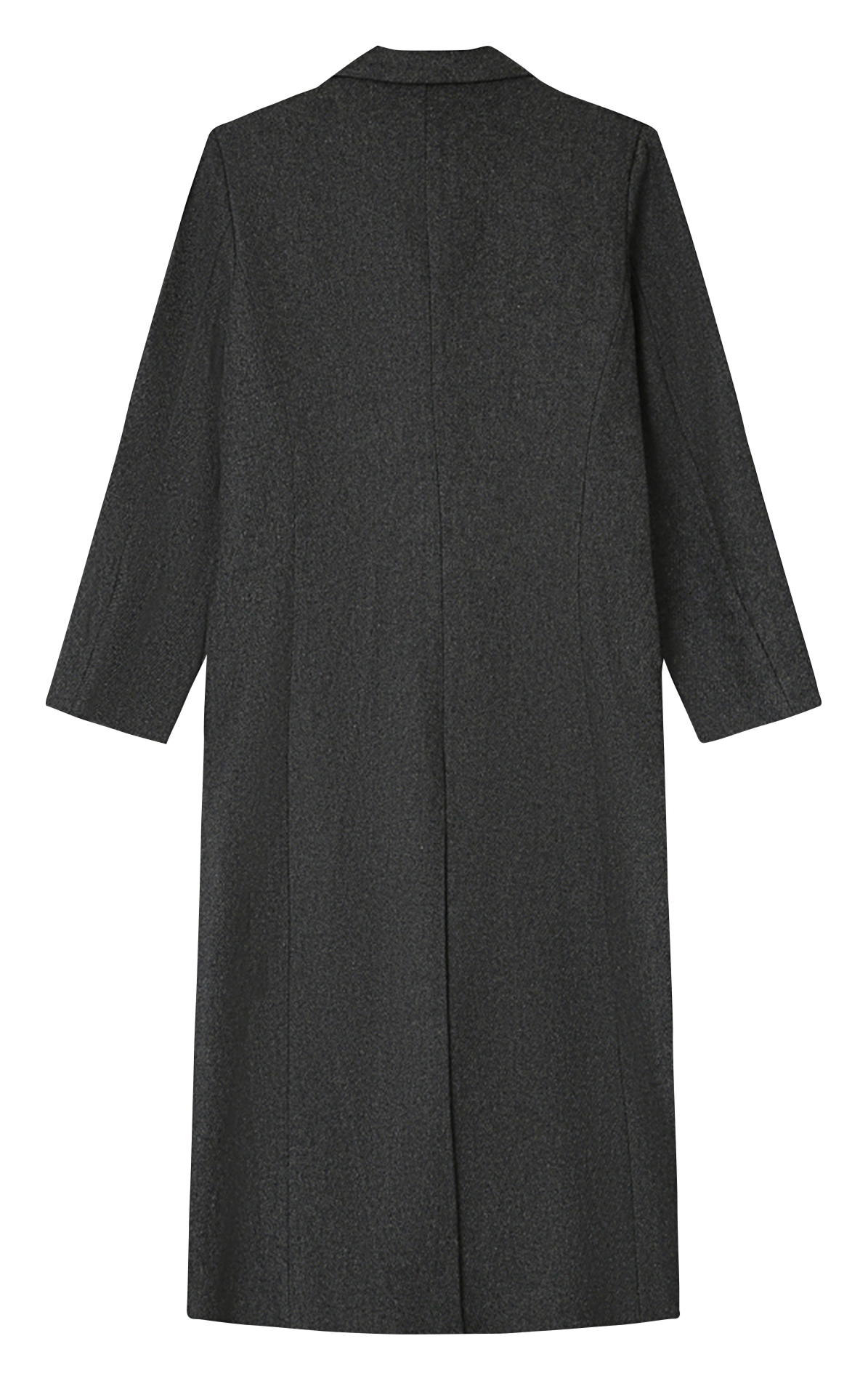 Oversized wool-blend coat with tailored collar GRACE ET MILA Grey