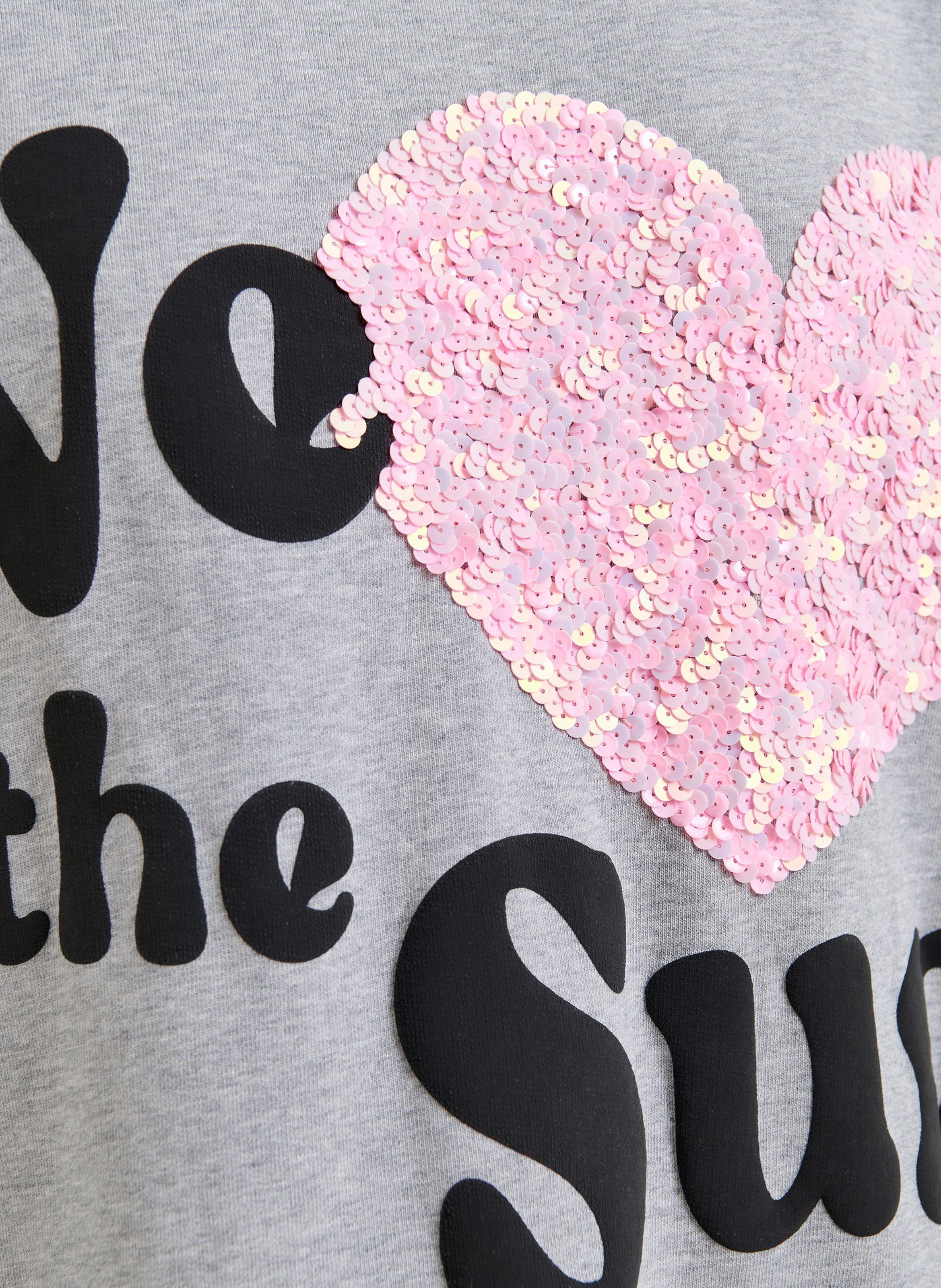 Sweat ample imprimé à broderies paillettes ESSENTIEL ANTWERP Noir