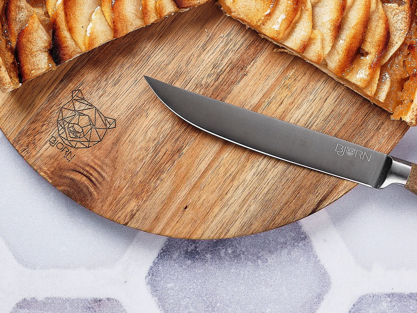 Acacia Wood Cutting Board Stine - ø26cm BJORN Brown