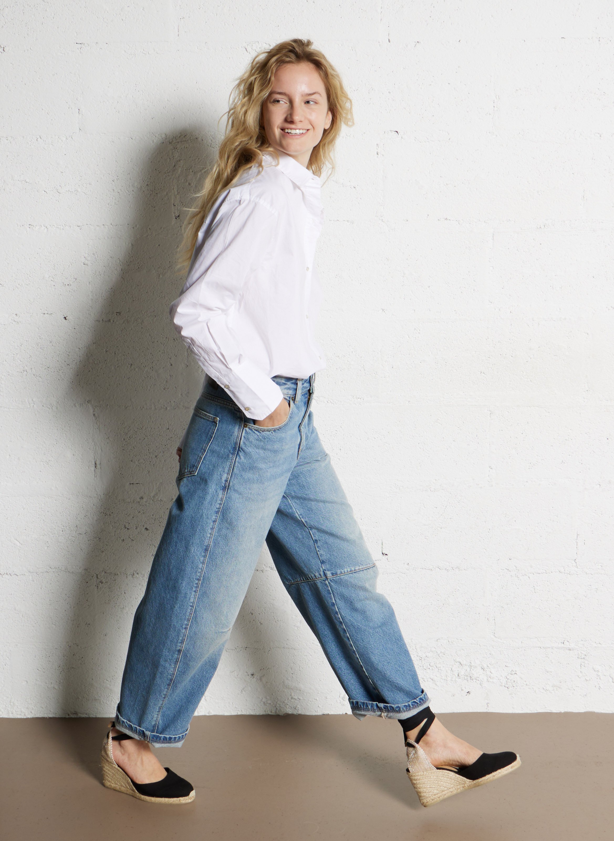 Espadrilles compensées en toile CASTANER Noir