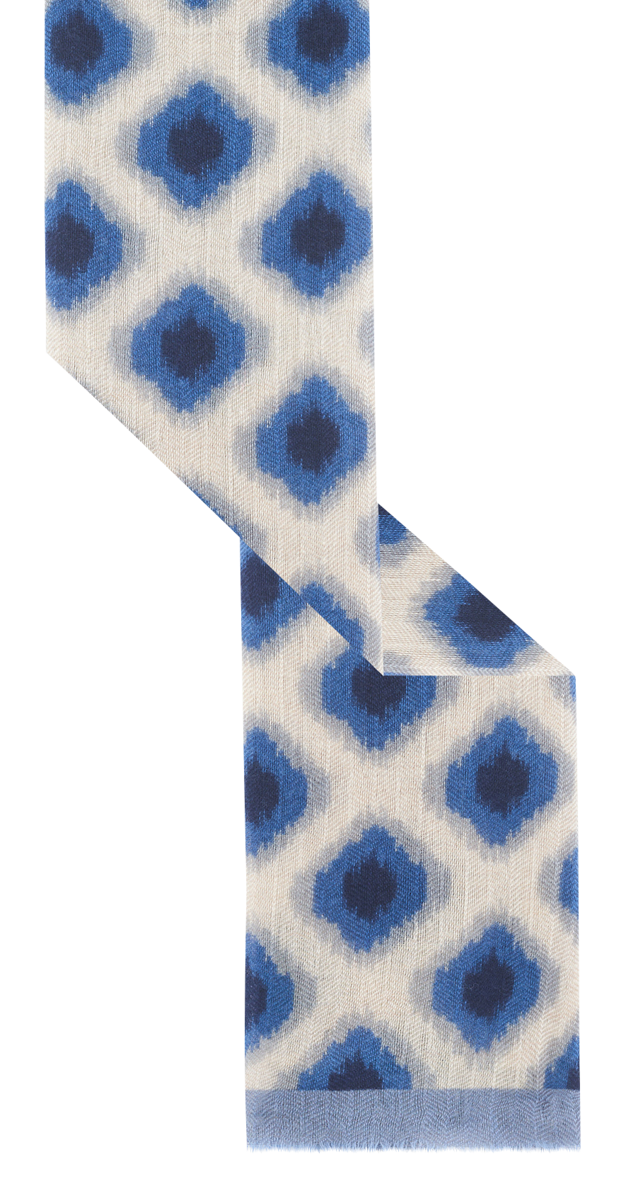 Echarpe imprimée en laine mélangée GERARD DAREL Bleu