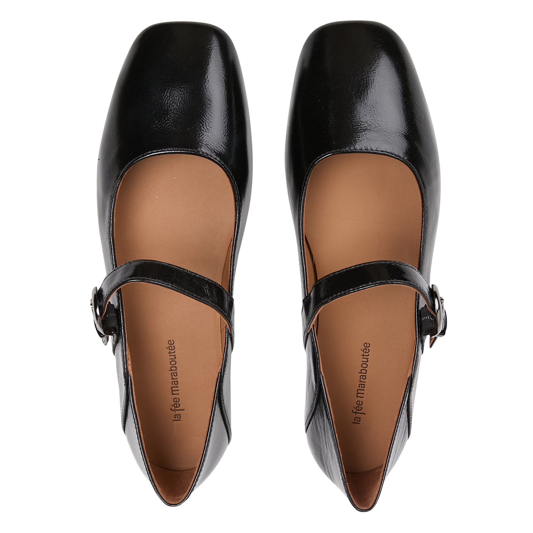 Jane patent leather ballet pumps LA FEE MARABOUTEE Black