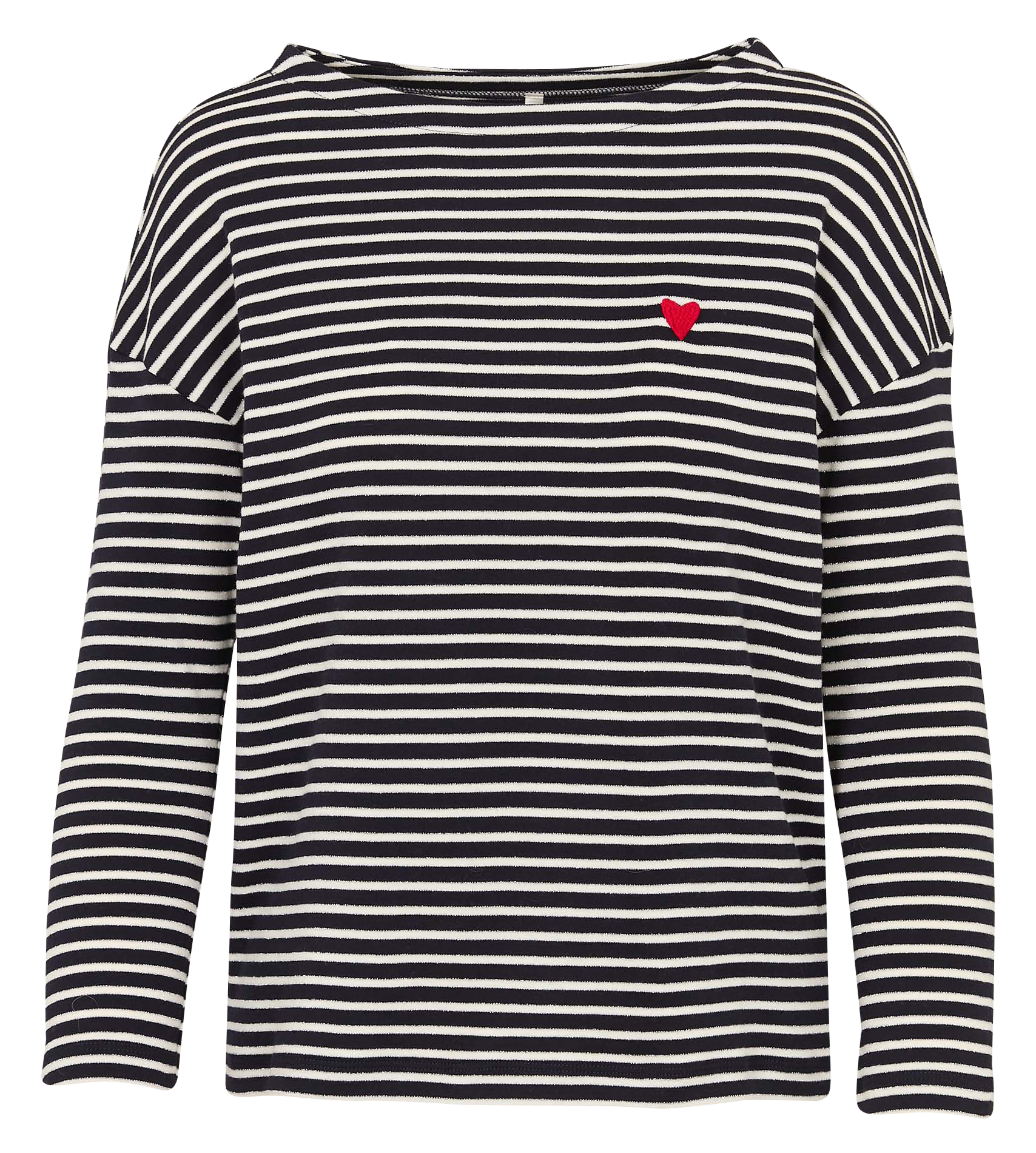 Tee-shirt col bateau en coton mélangé I CODE Bleu