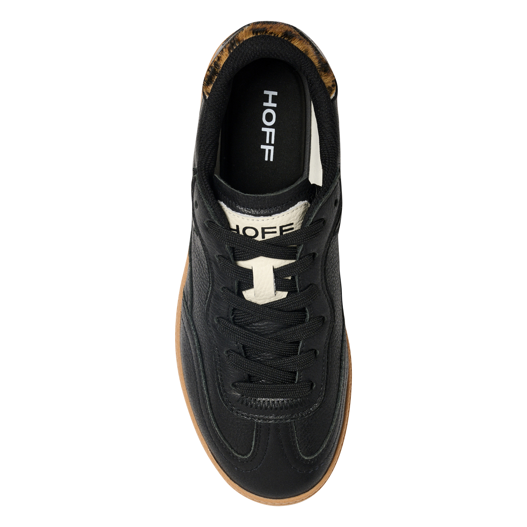 Baskets basses en cuir mélangé uni HOFF Noir