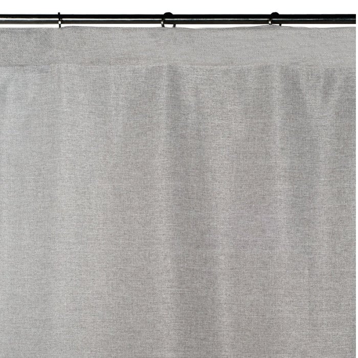 Curtain with gathered ribbon trim MADURA Grey