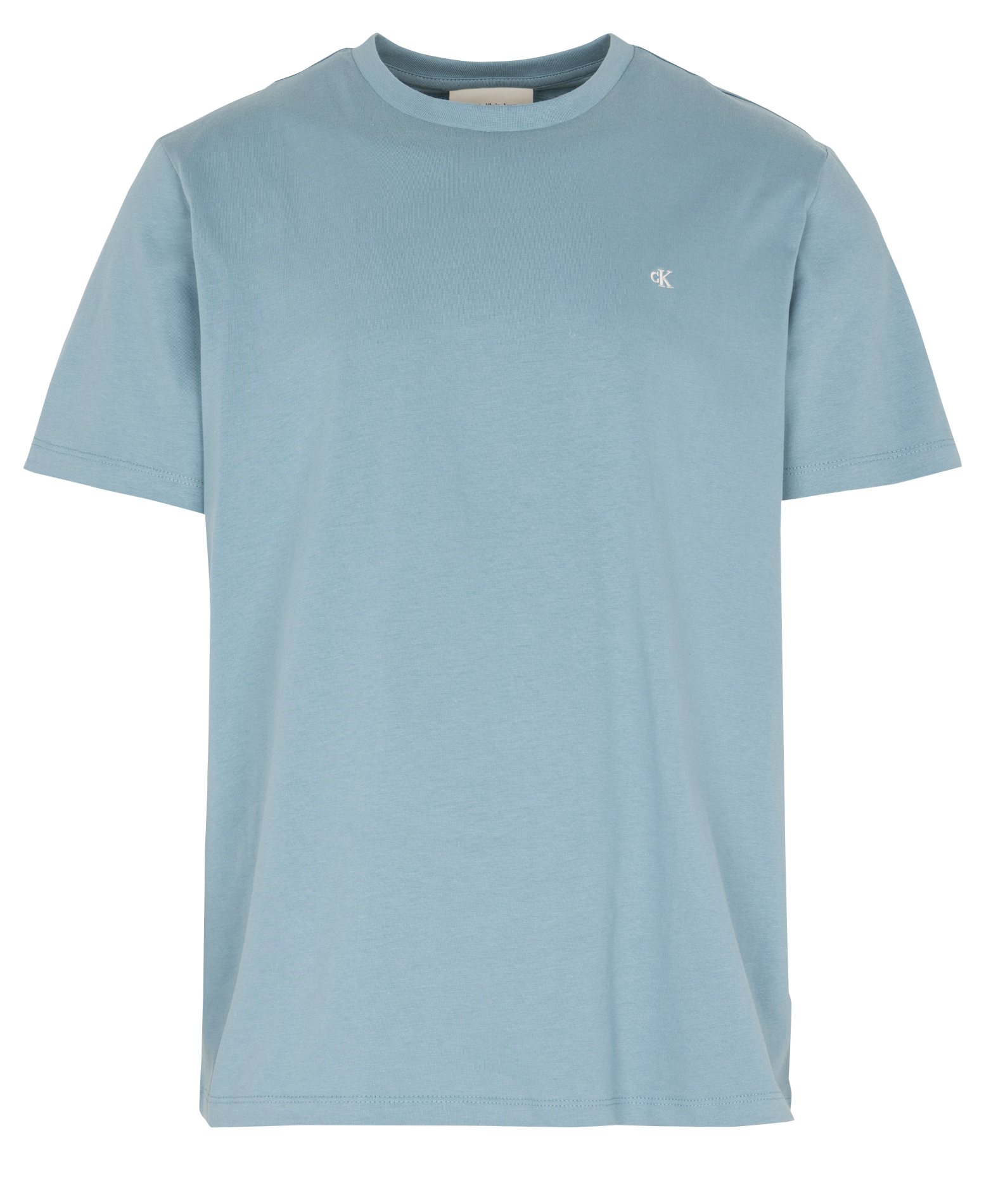 Tee-shirt droit col rond en coton CALVIN KLEIN Vert