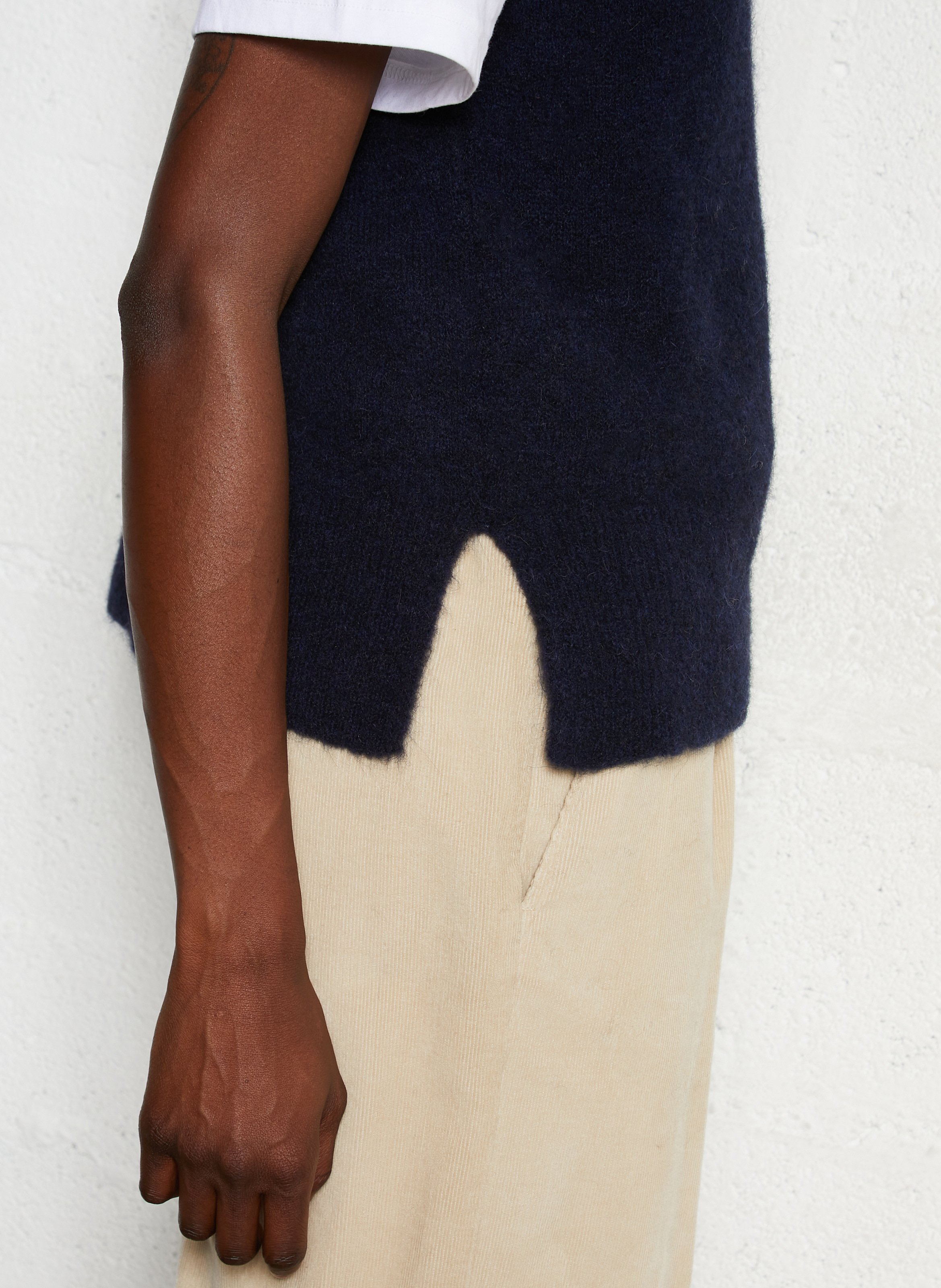 Pull oversize col rond MAISON ANJE Marron