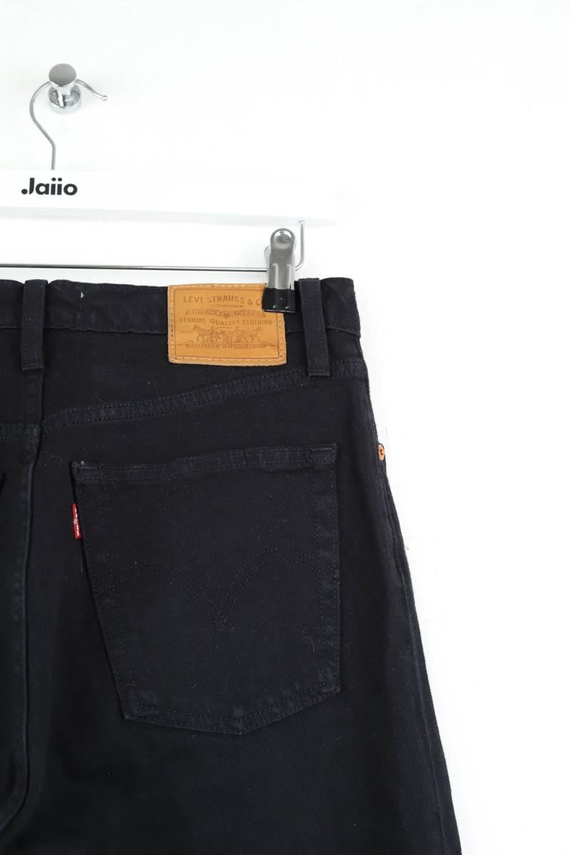 Cotton straight jeans LEVI'S - Seconde main Black