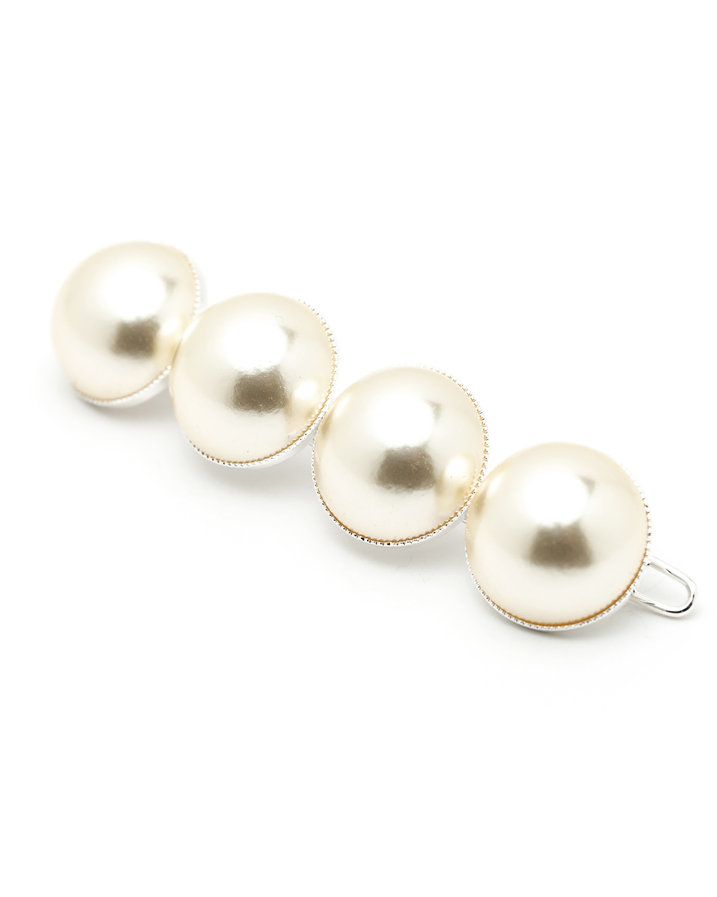 Gold-plated pearl barrette MONSIEUR SIMONE