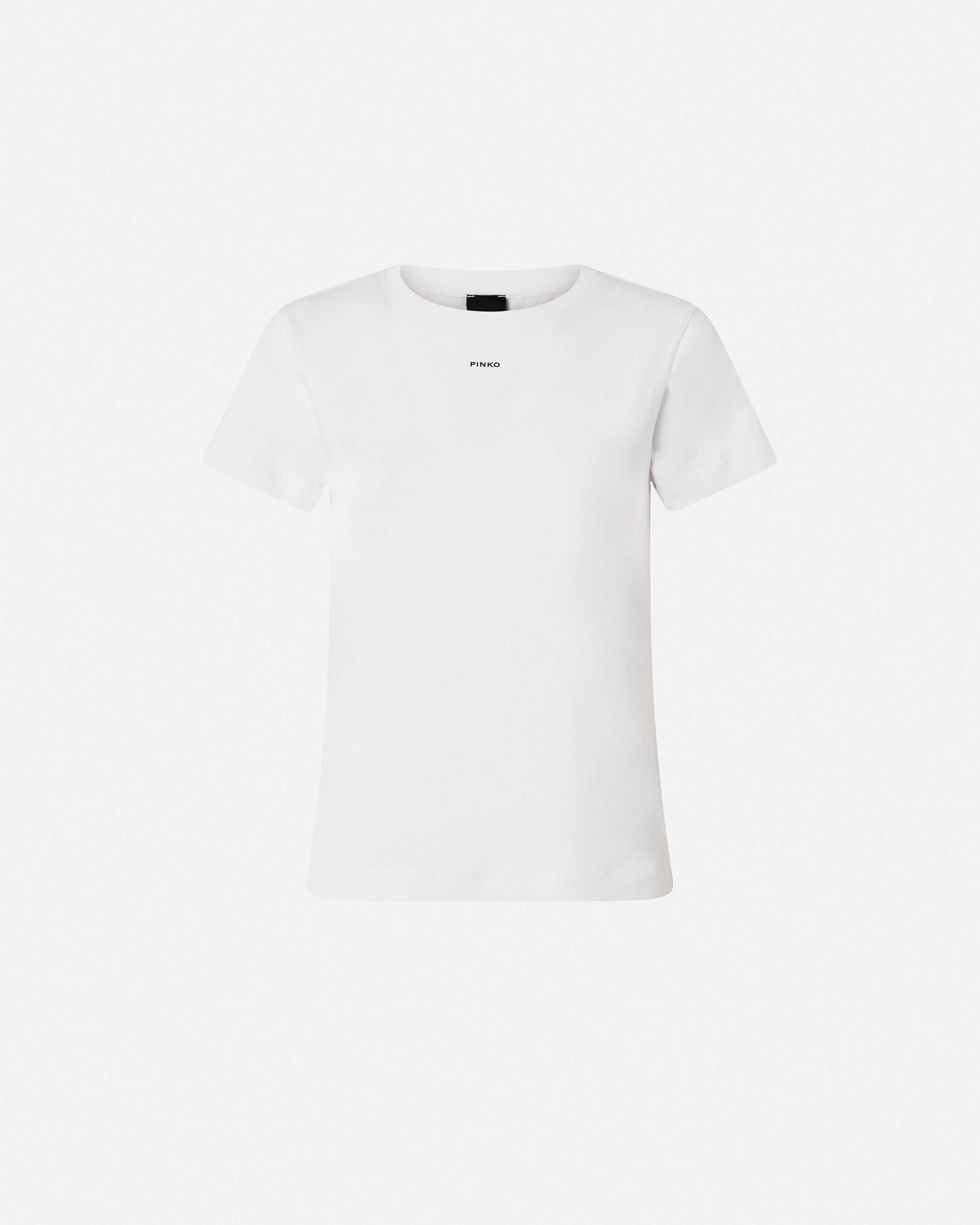 T-shirt with printed logo PINKO White