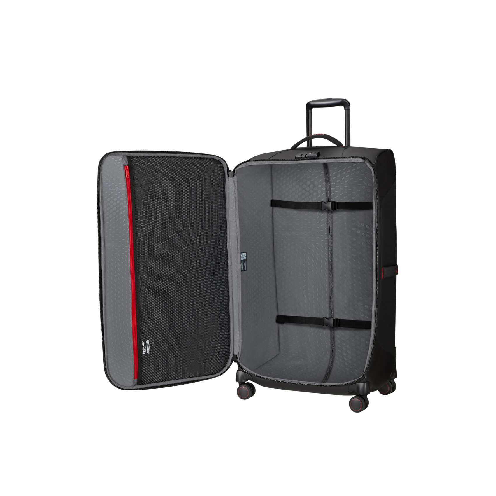 Ecodiver 4-wheel suitcase size L Black