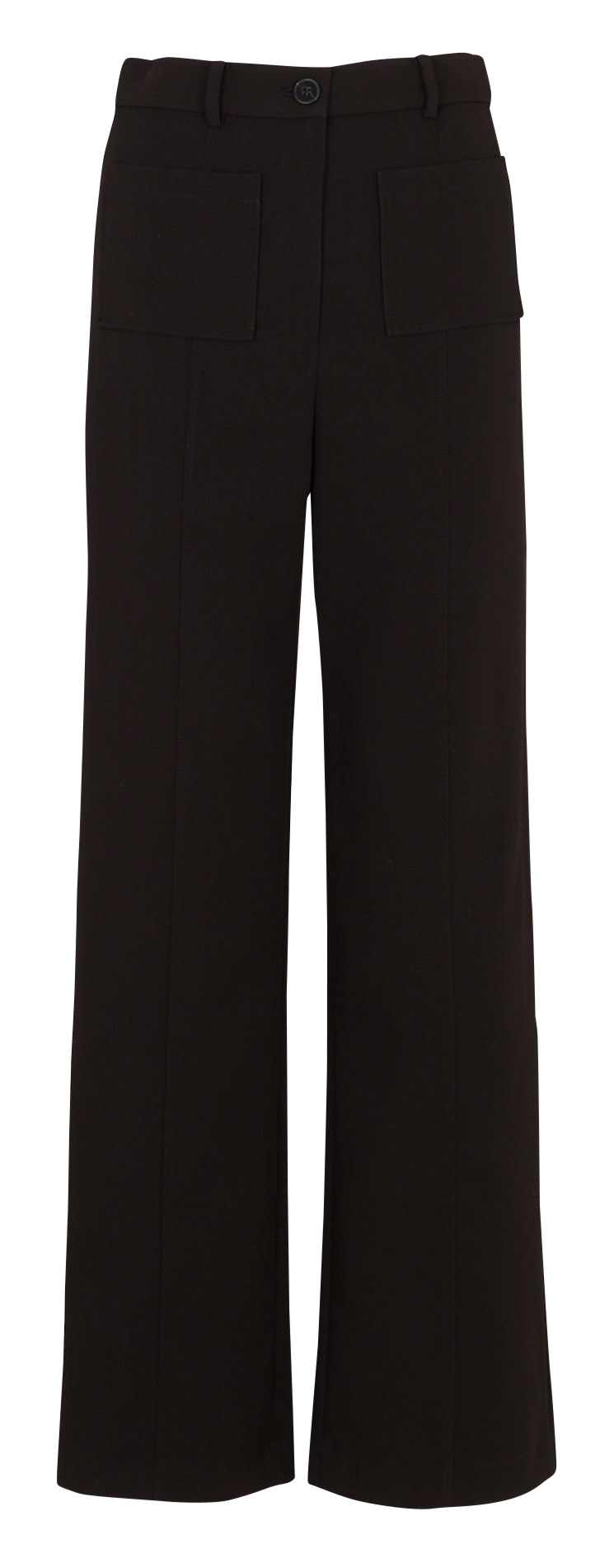 Pantalon large uni à poches plaquées KOOKAI Noir