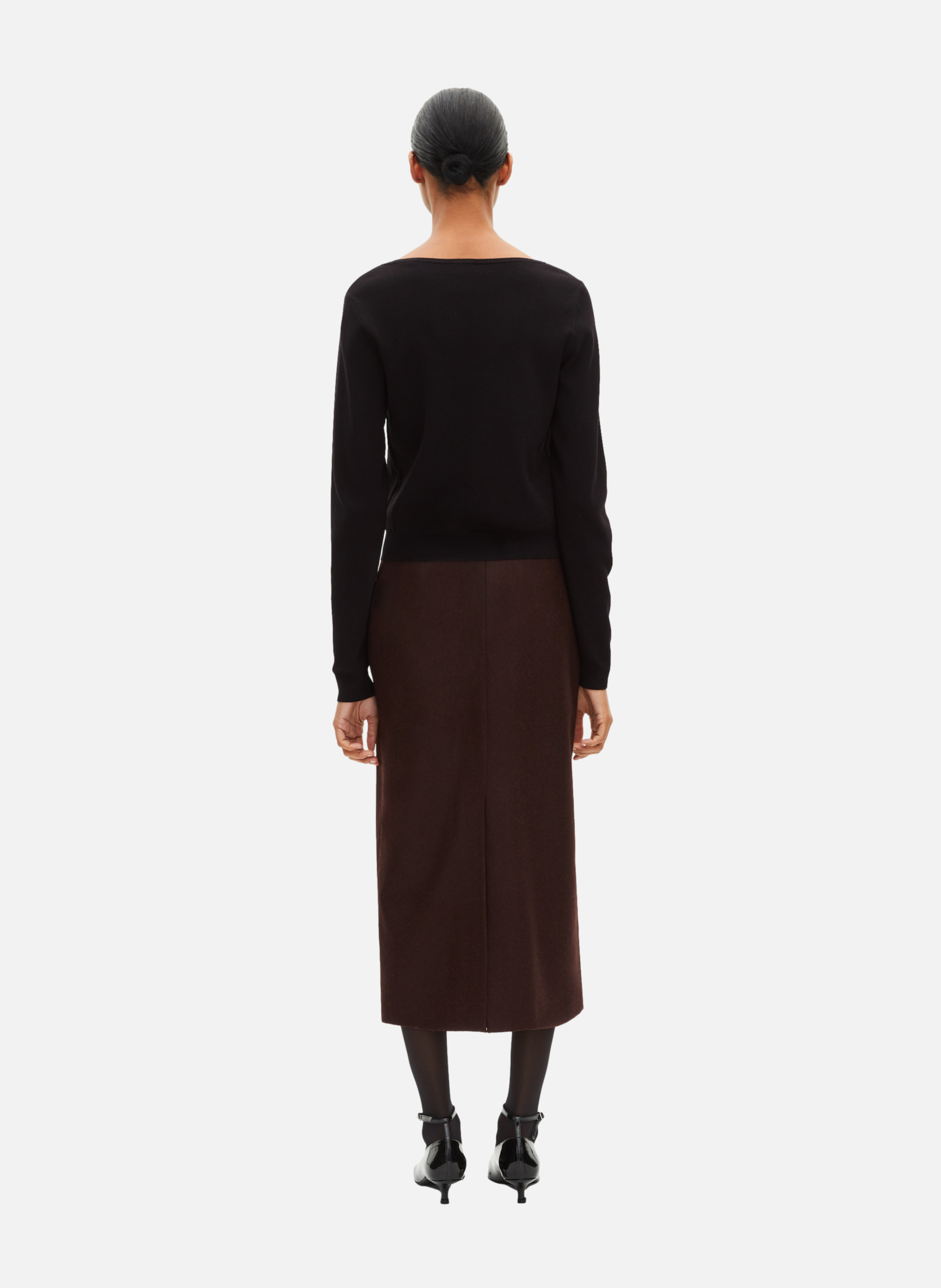 Sweater with trompe l'oeil lace effect THE KOOPLES Black