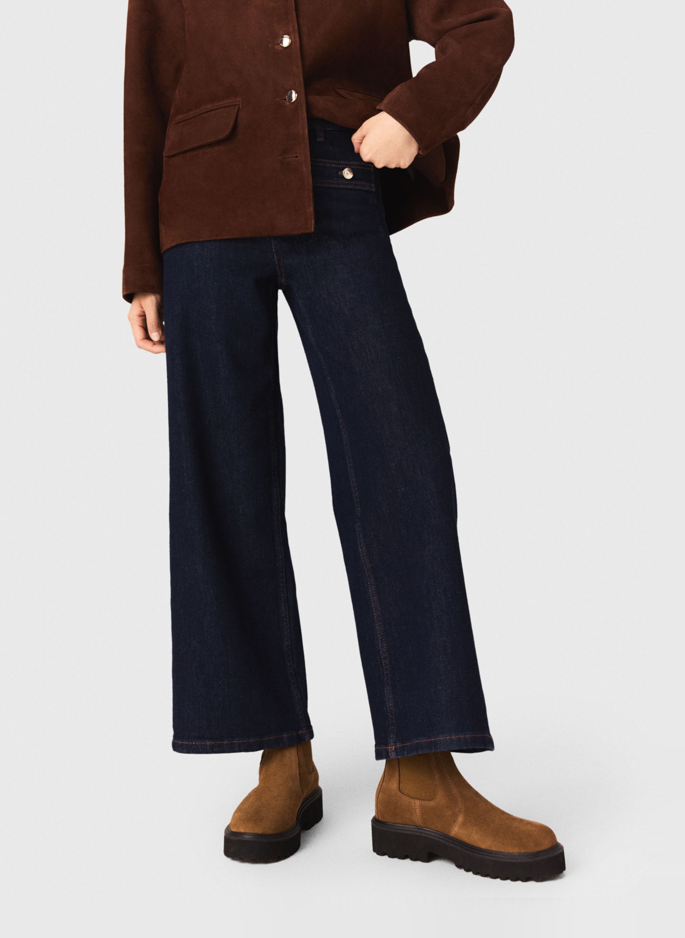 Gekleurde straight-fit jeans met 5 zakken MAJE Blauw