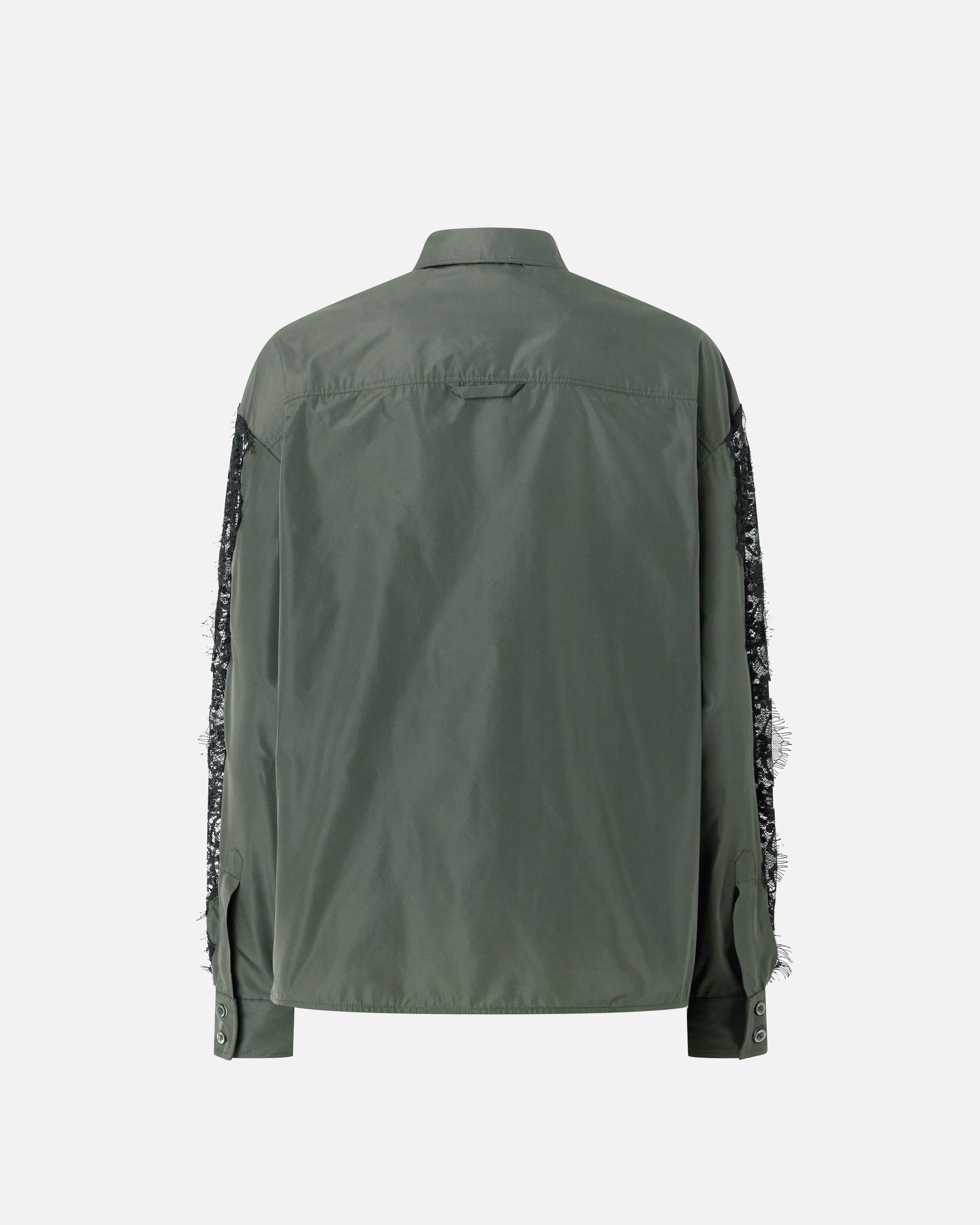 Shirt with lace inserts PINKO Green