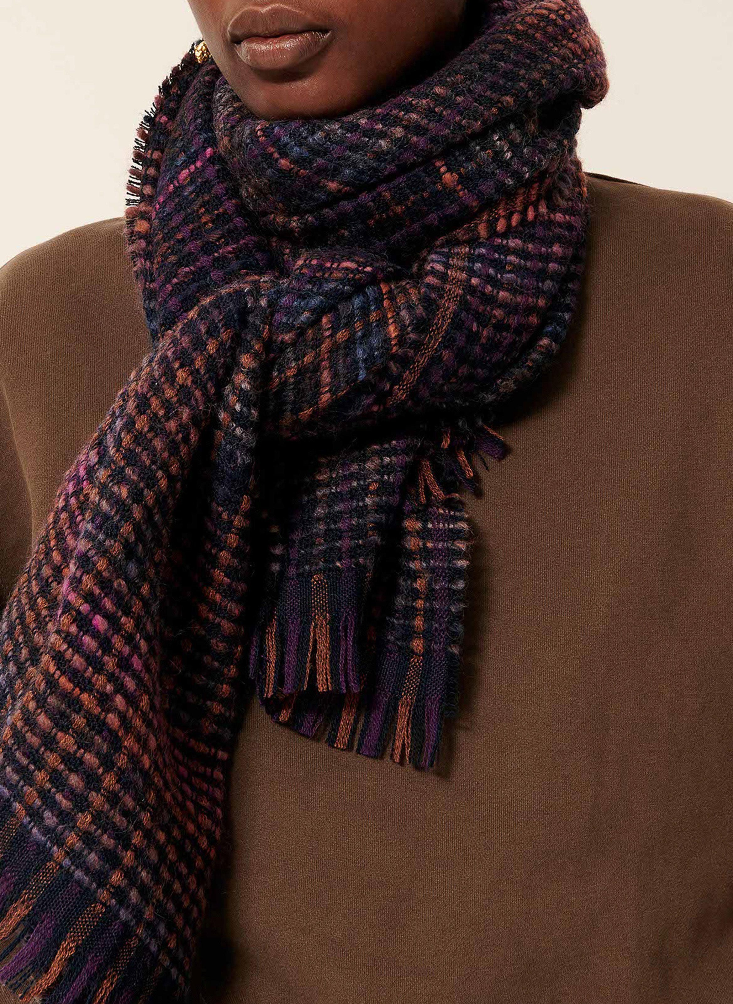 Wool and mohair scarf SESSUN