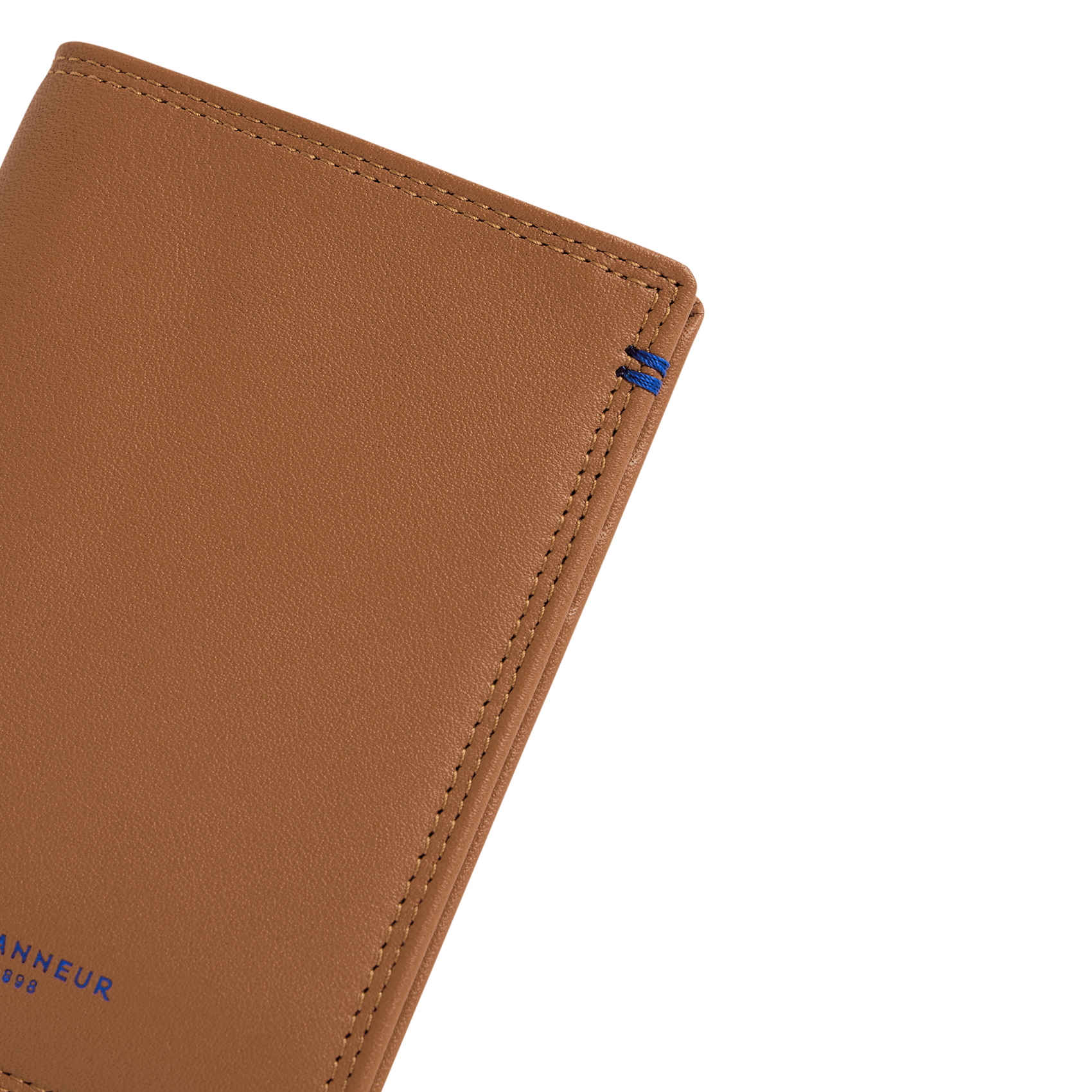 Gladde, leren portefeuille LE TANNEUR Bruin