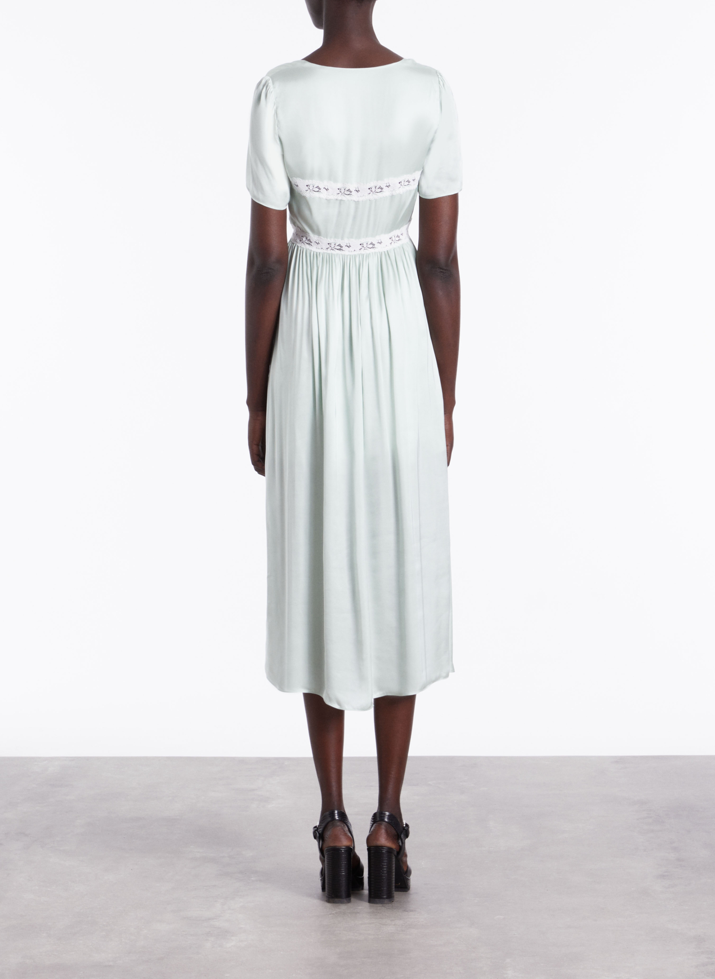 Robe longue col coeur  THE KOOPLES Bleu