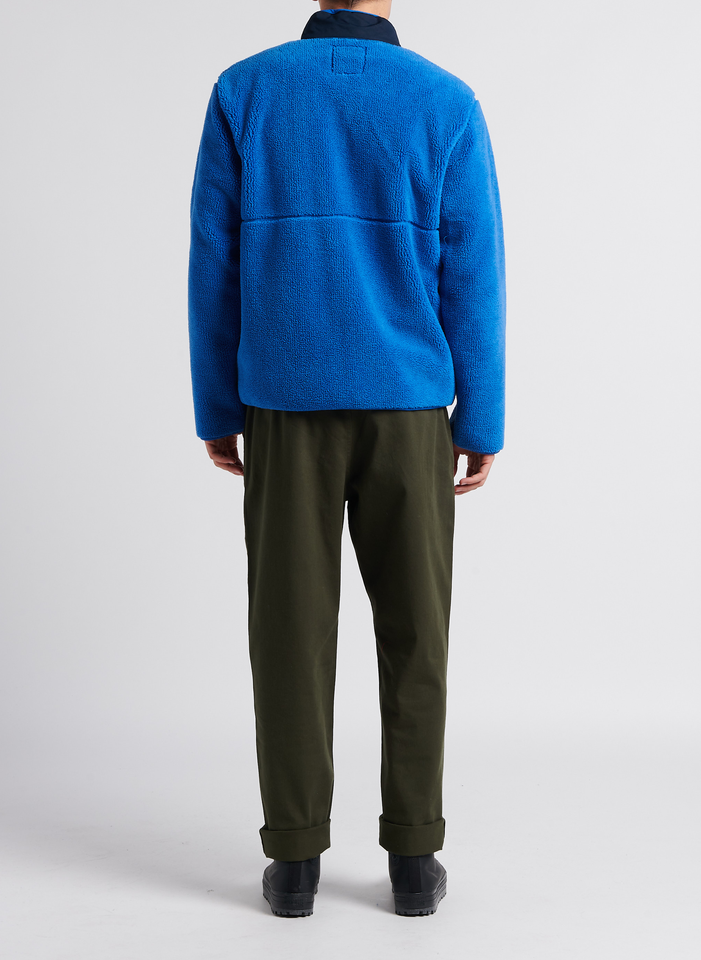 Polaire col montant  THINKING MU Bleu