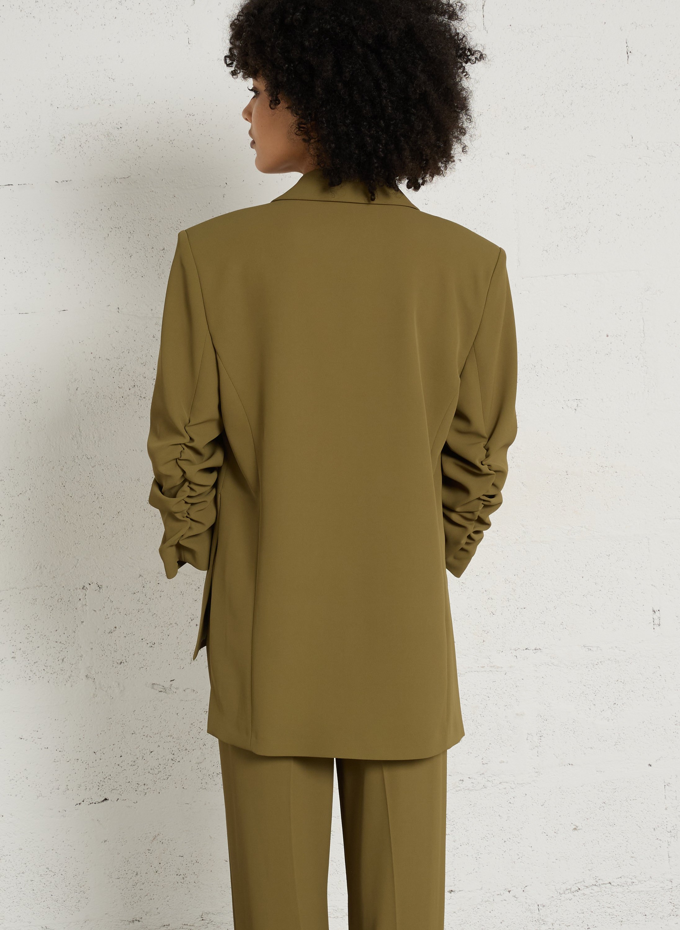 Blazer asymétrique col tailleur IMPERIAL Vert