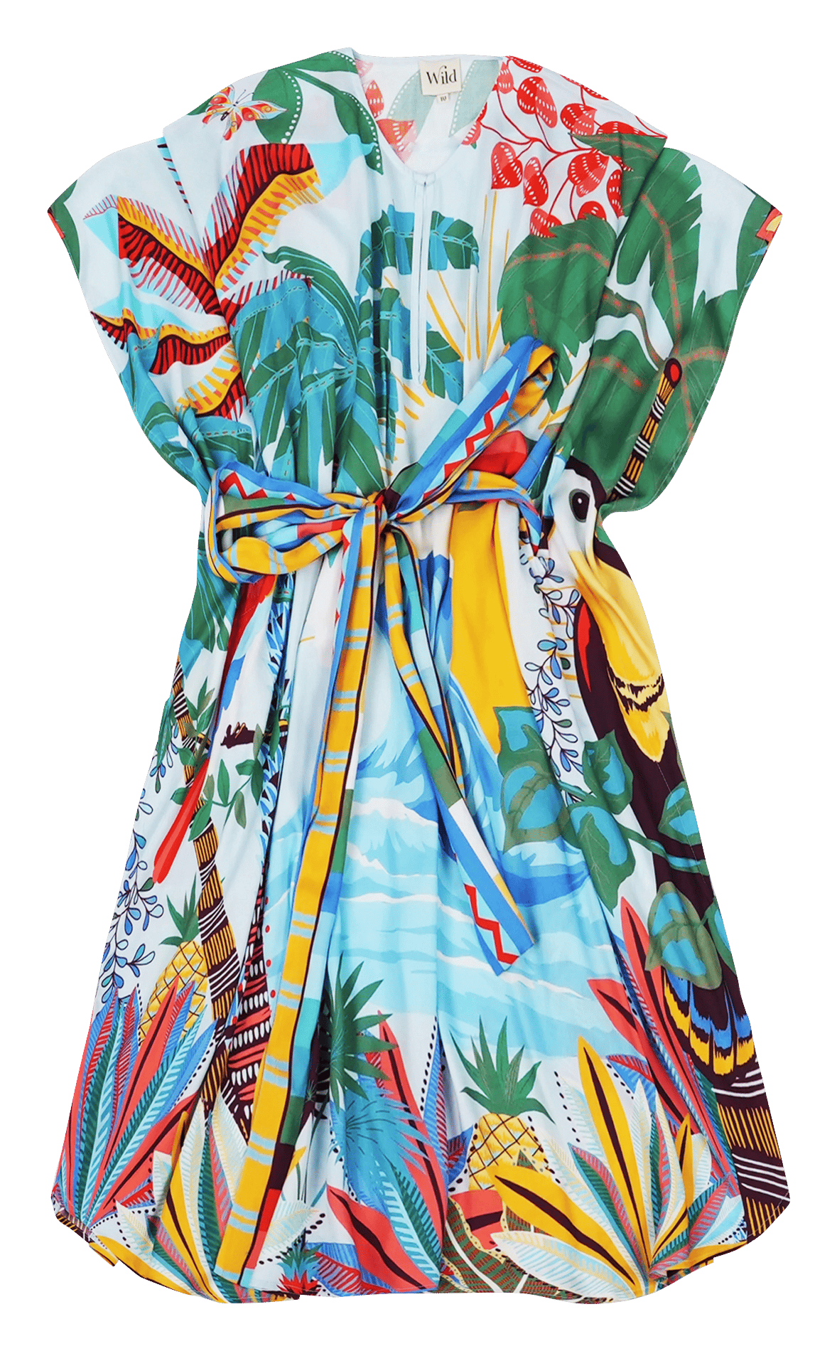 Printed dress WILD Blue