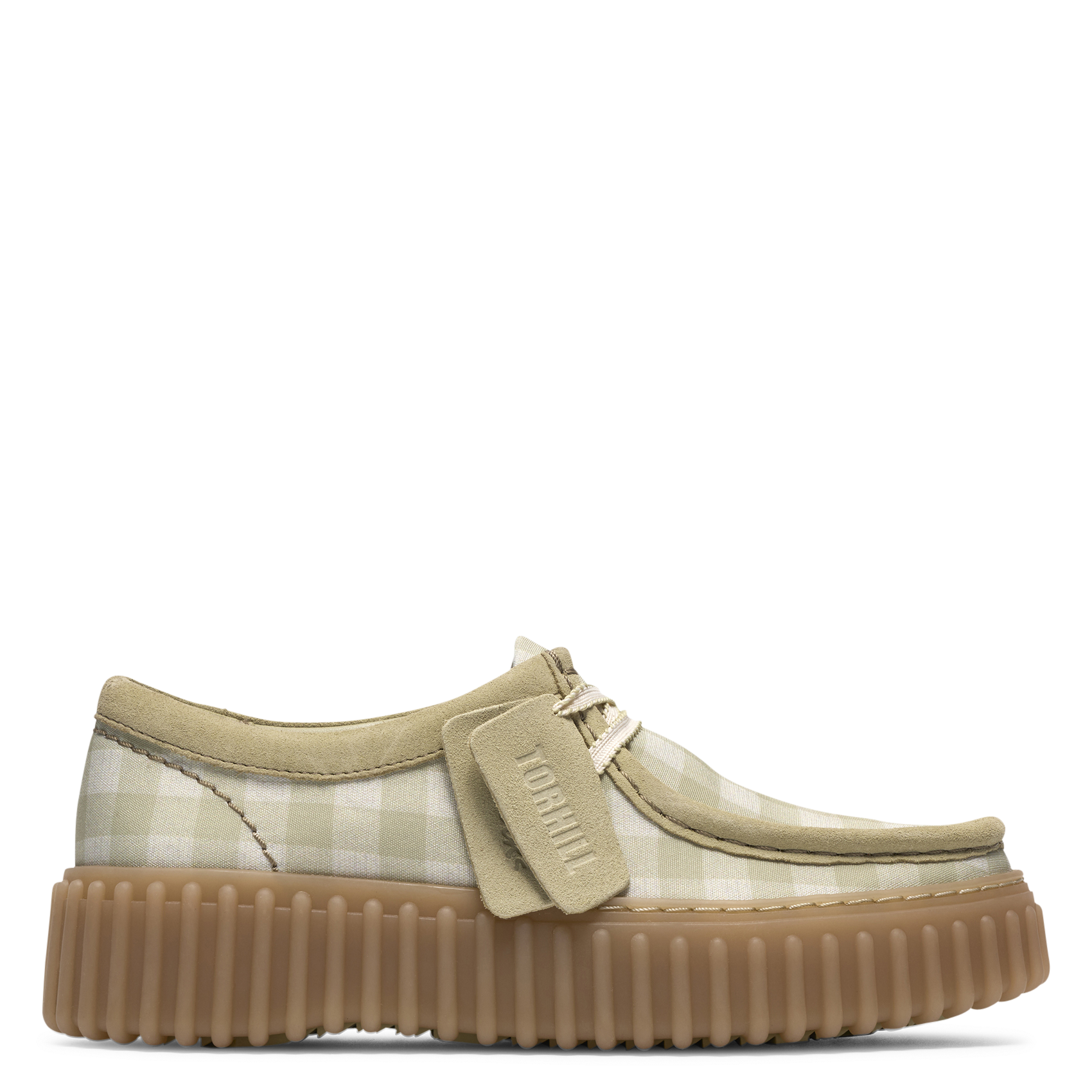 Printed canvas loafers CLARKS Green