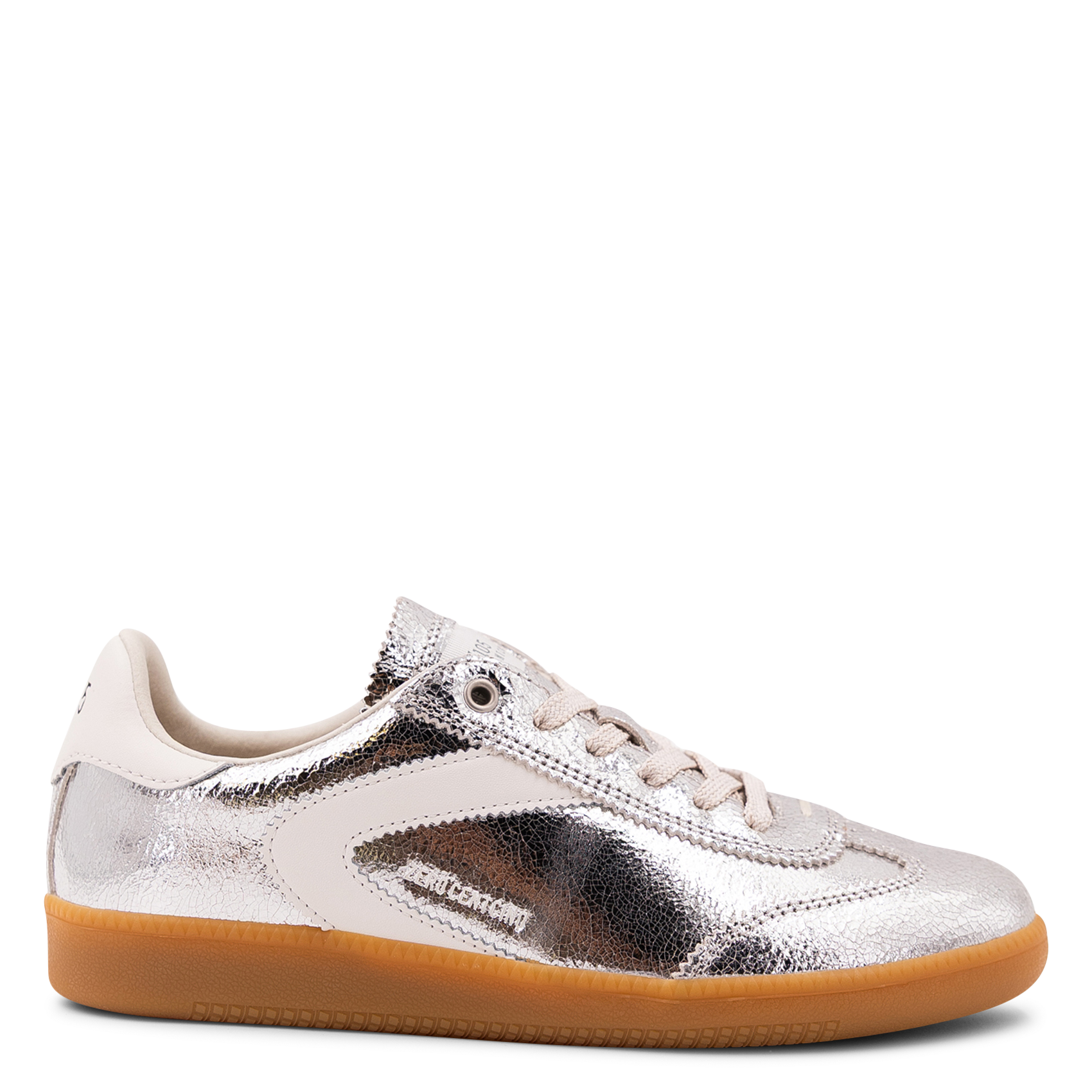 Baskets basses en cuir 0'105 Argent