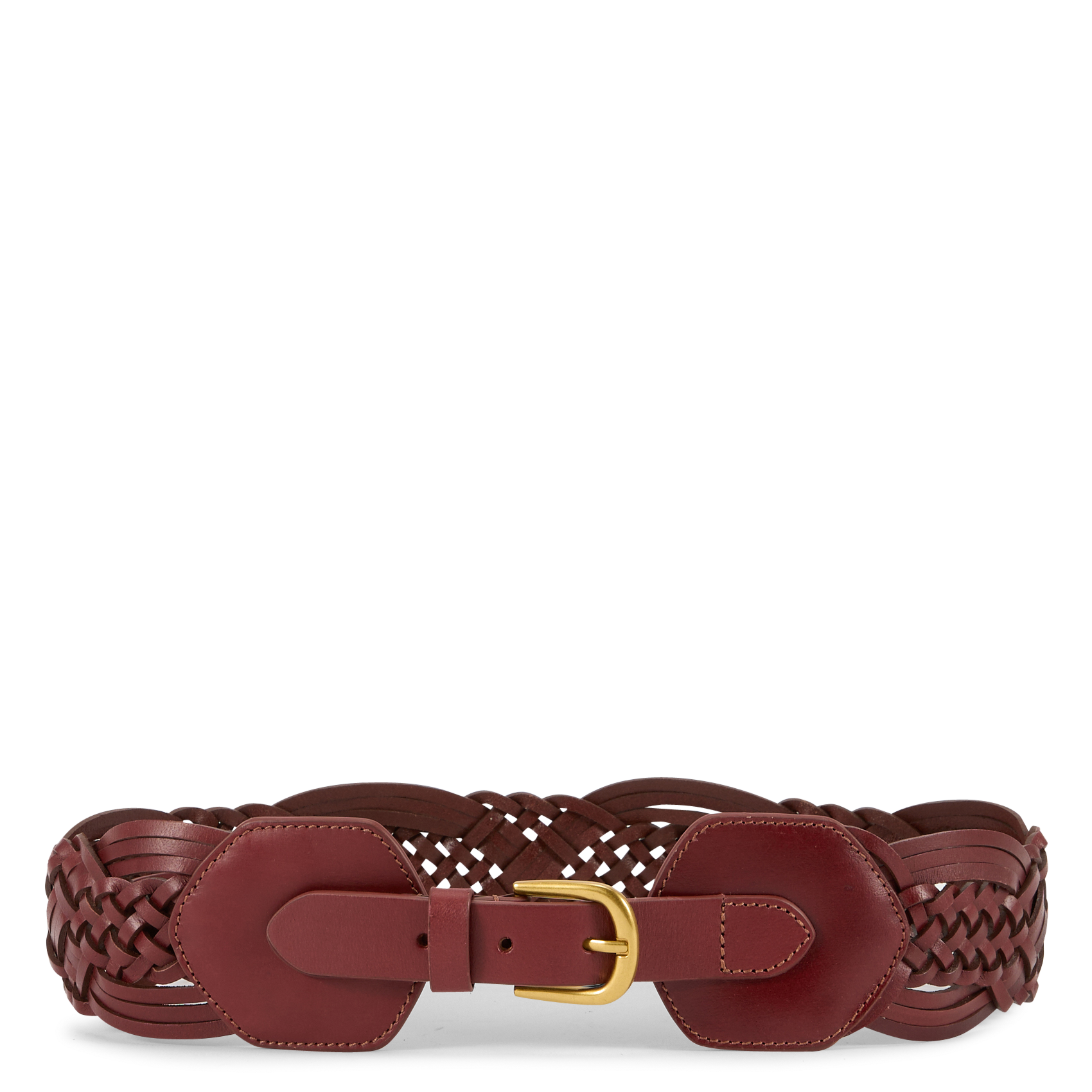 Breiter Flechtledergürtel COTELAC Braun