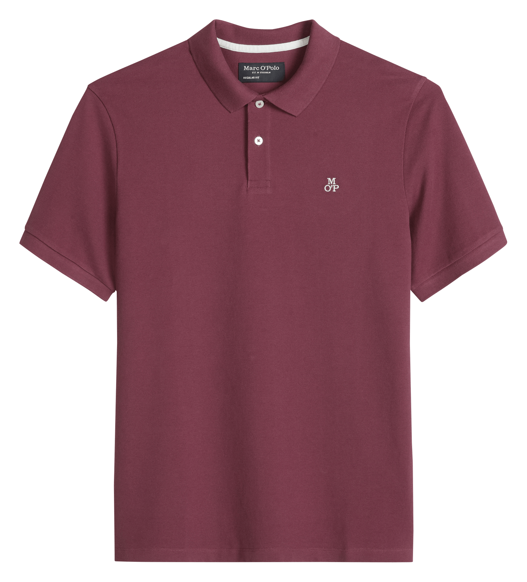 Straight cotton polo shirt MARC O'POLO Plums