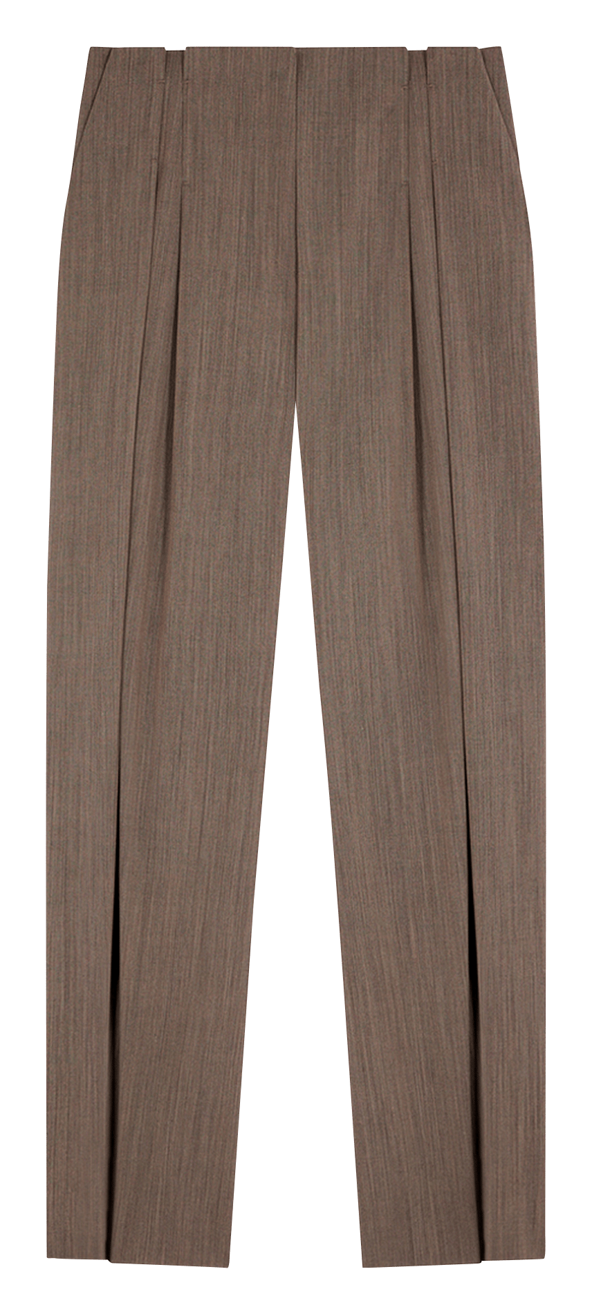 Straight-fit broek van wolmix IRO Bruin