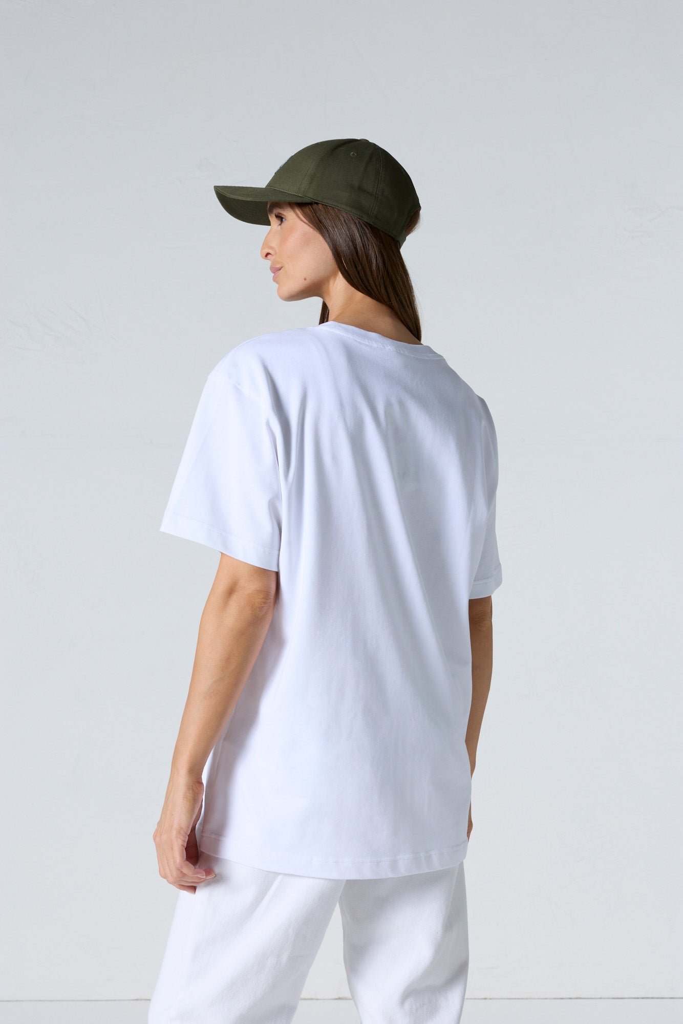 T-shirt col rond mixte imprimé samet JOTT Blanc