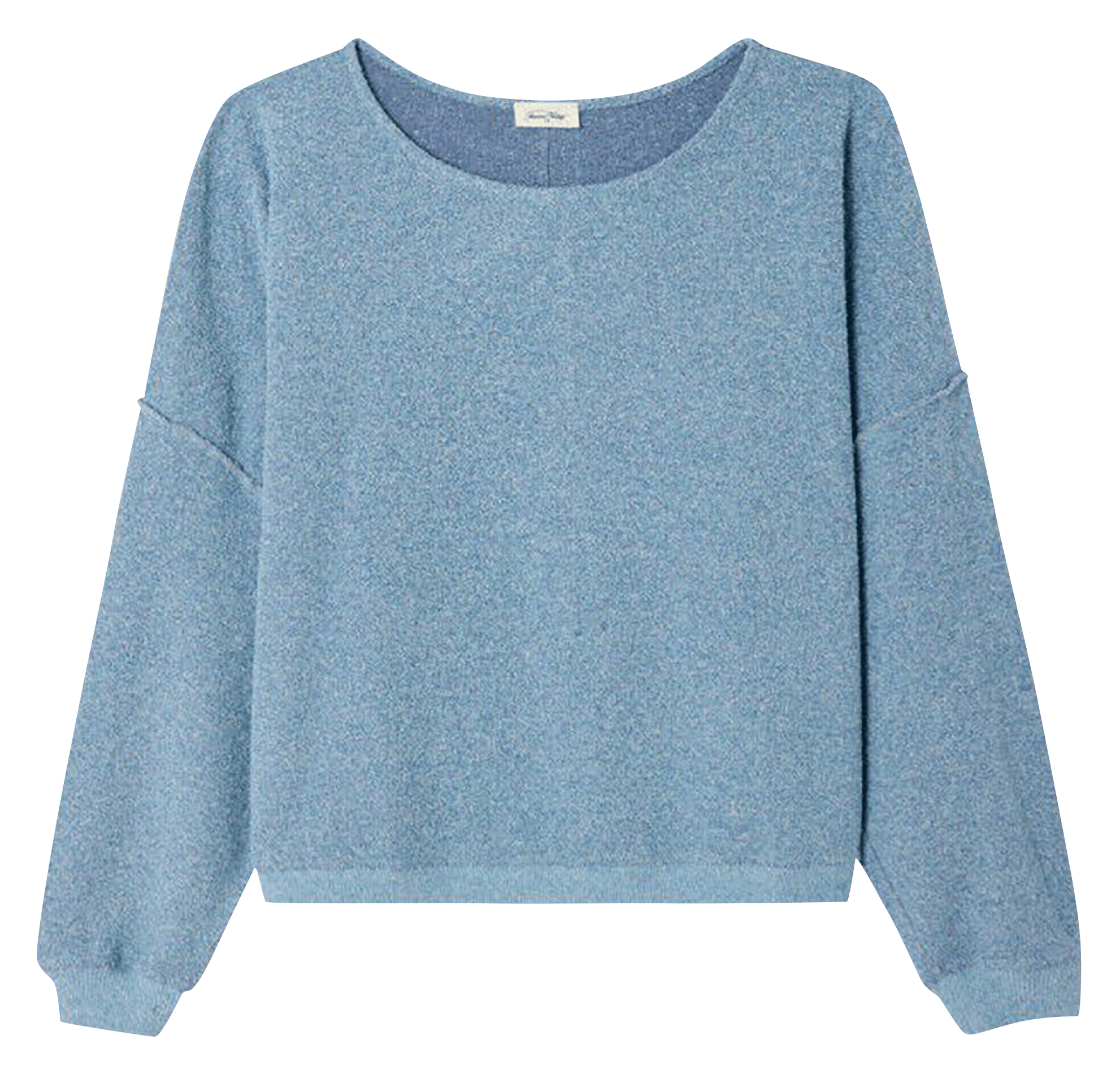 Sweat col bateau droit uni AMERICAN VINTAGE