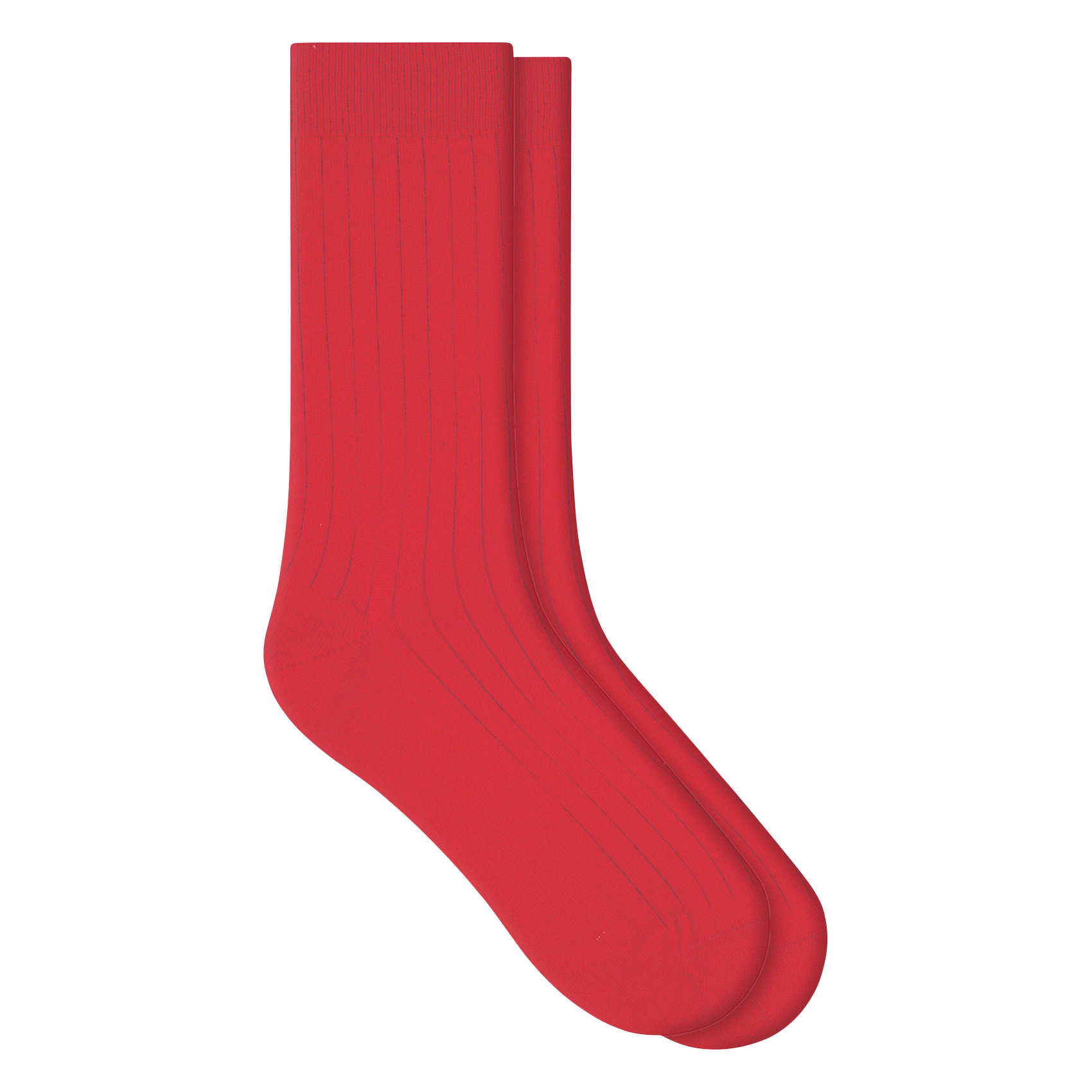 Long wool-blend socks  Rouge