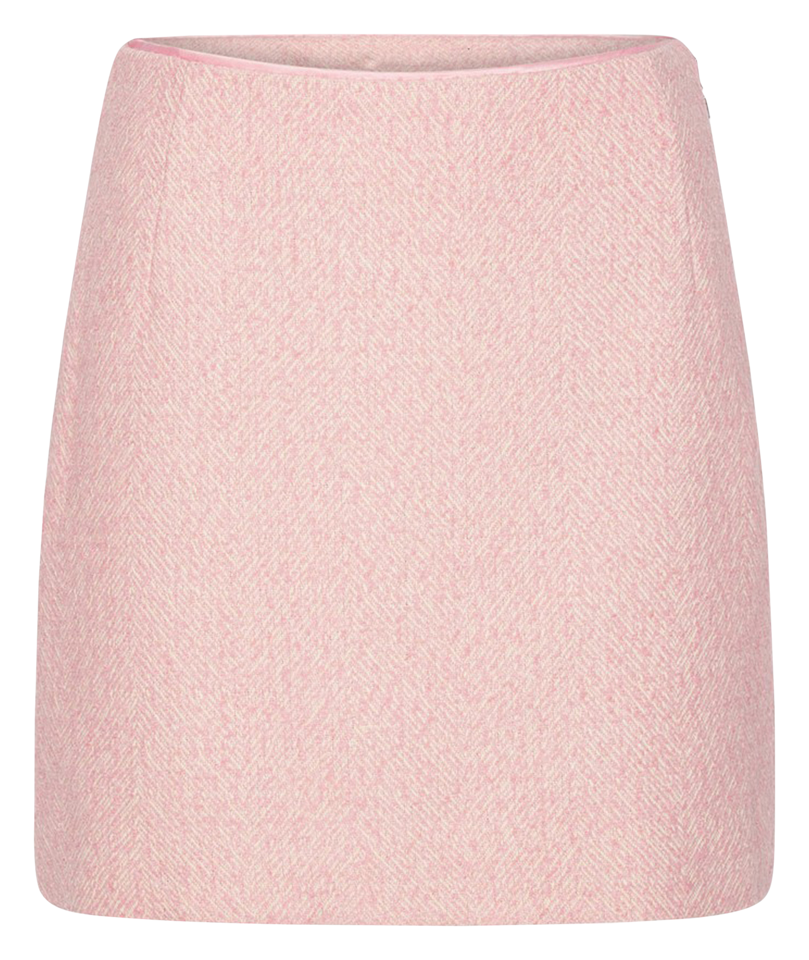 Jupe courte droite unie ROTATE Rose