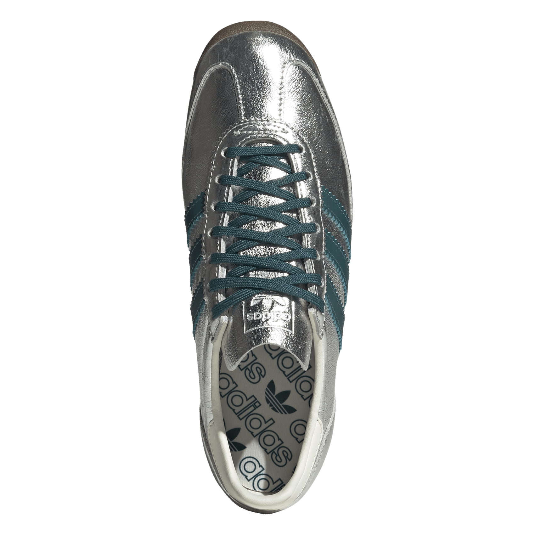 Metallic low trainers  ADIDAS Silver