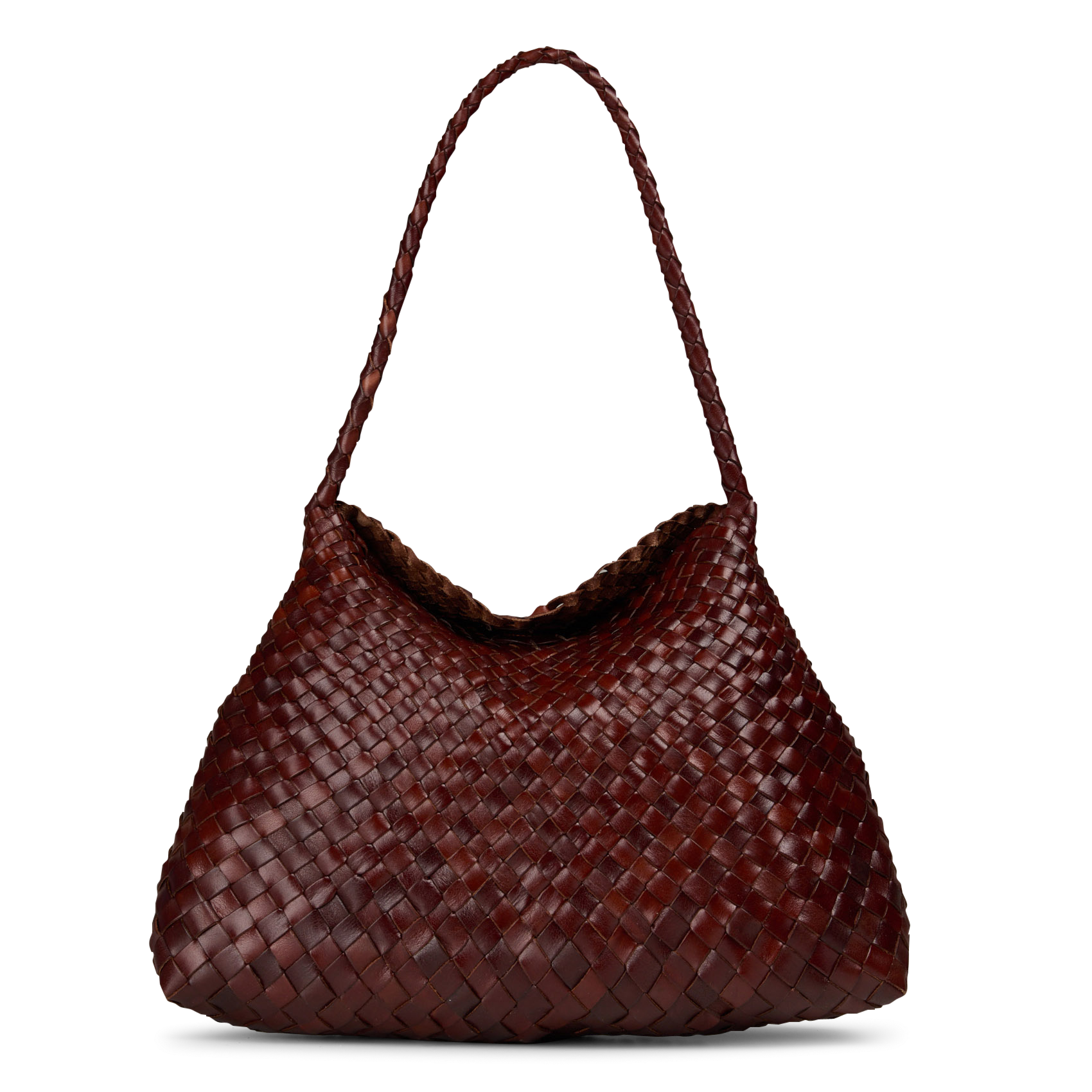 Woven leather handbag DRAGON DIFFUSION
