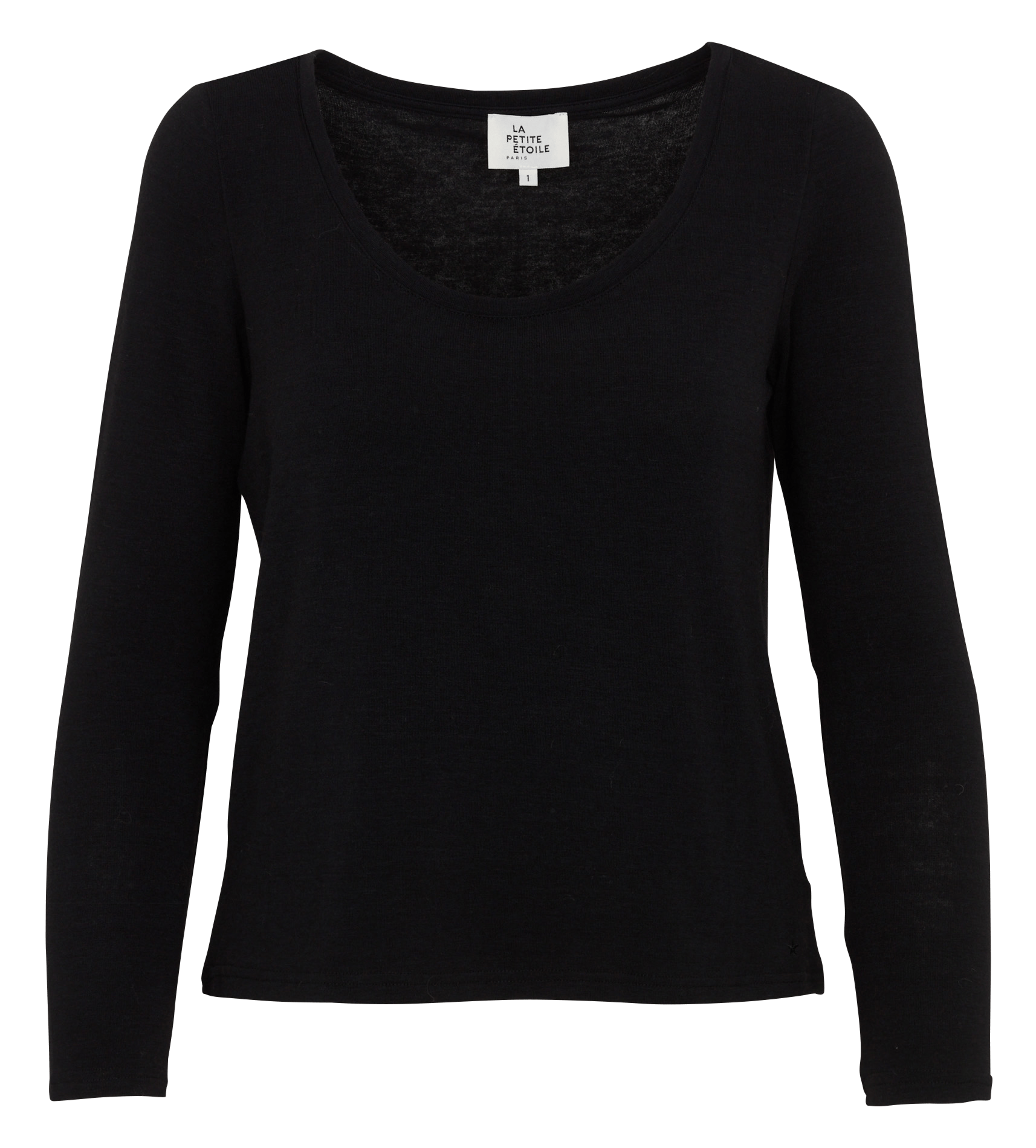 Tee-shirt uni à manches longues LA PETITE ETOILE