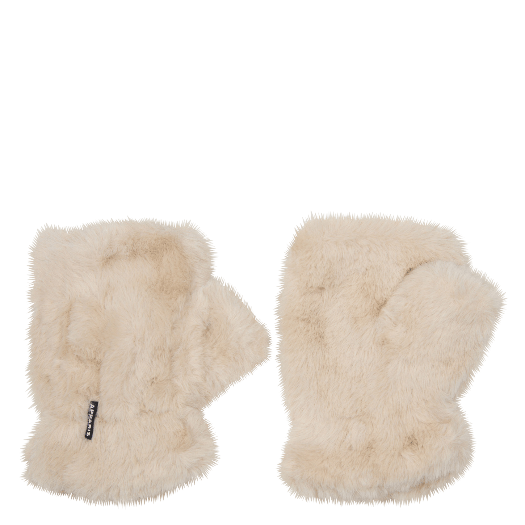 Faux fur mittens APPARIS Beige