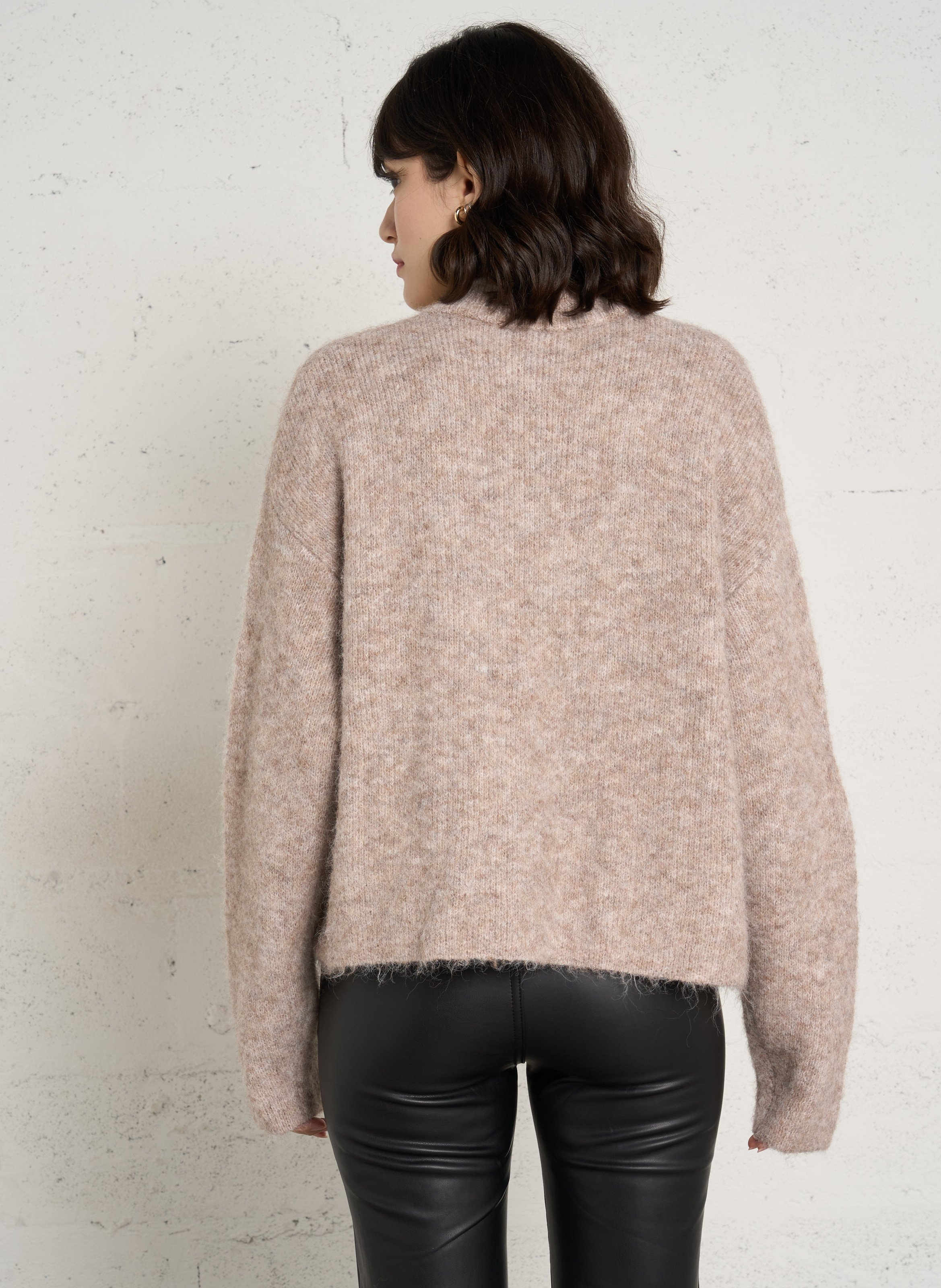 Oversized buttoned knit cardigan LA PETITE ETOILE Brown