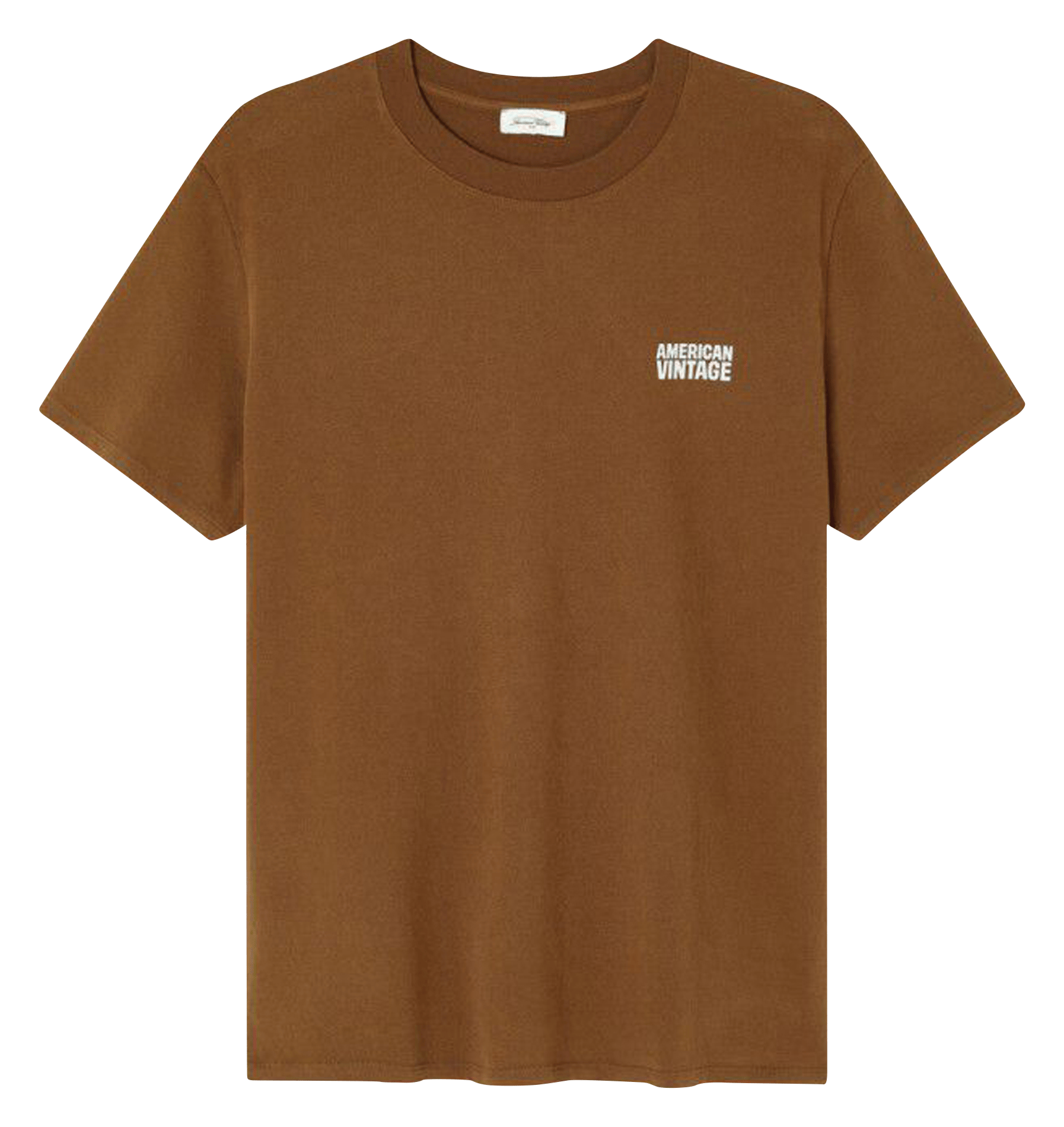 Straight cotton round-neck T-shirt AMERICAN VINTAGE