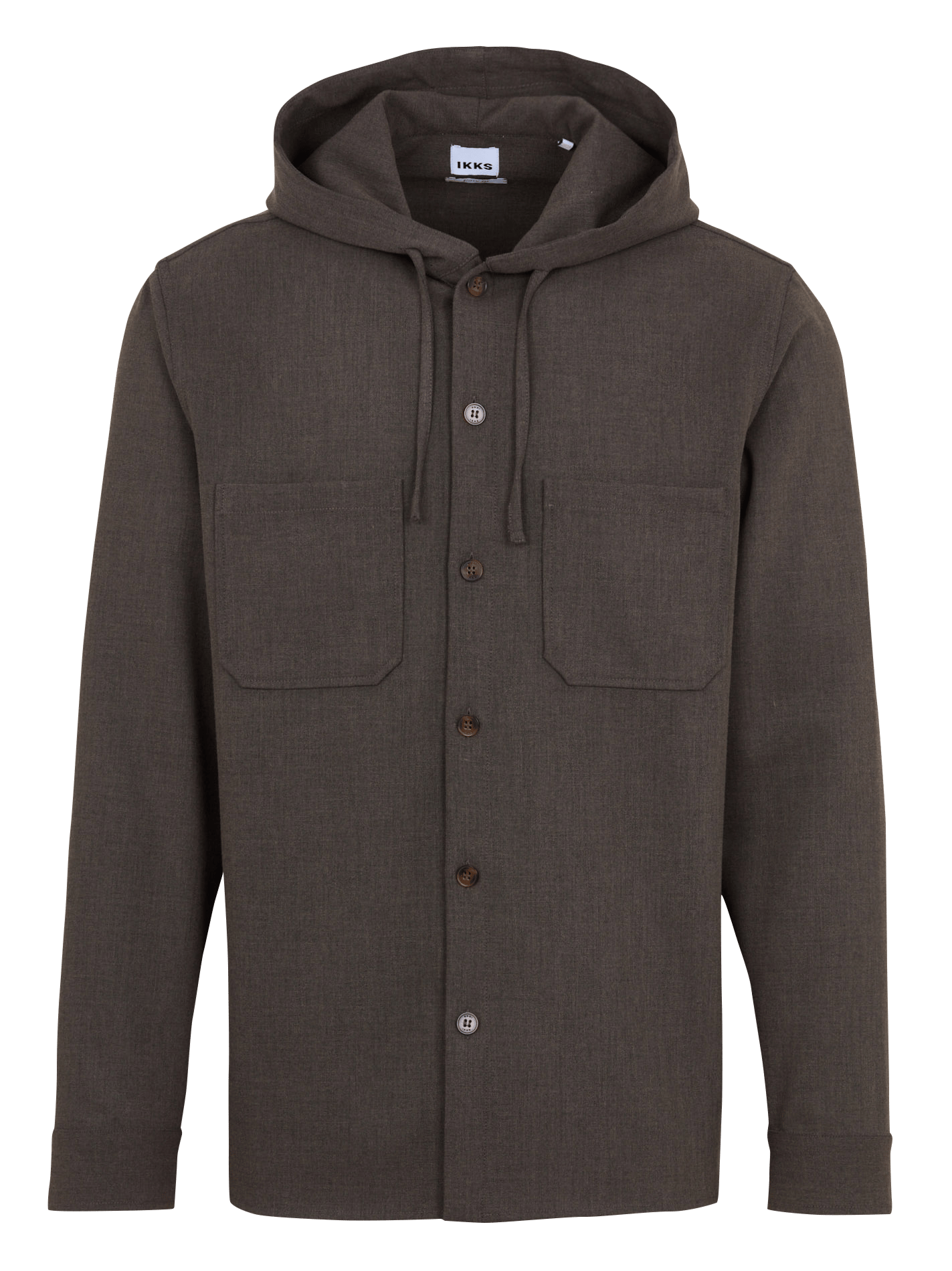 Surchemise à capuche oversize IKKS Marron