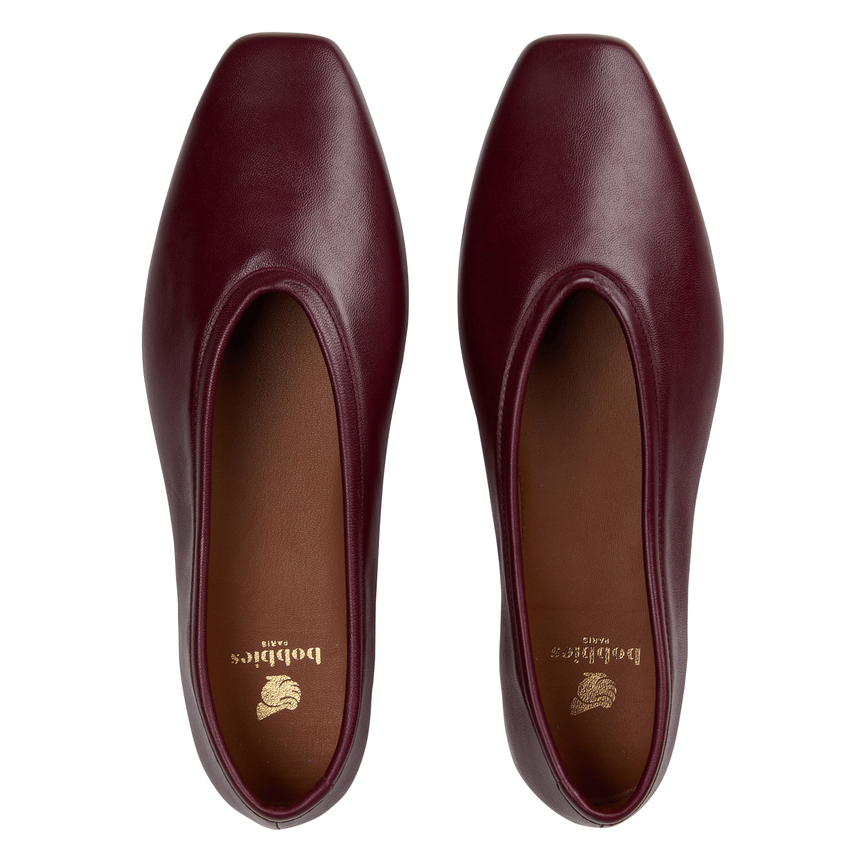 Ballerines en cuir BOBBIES Rouge