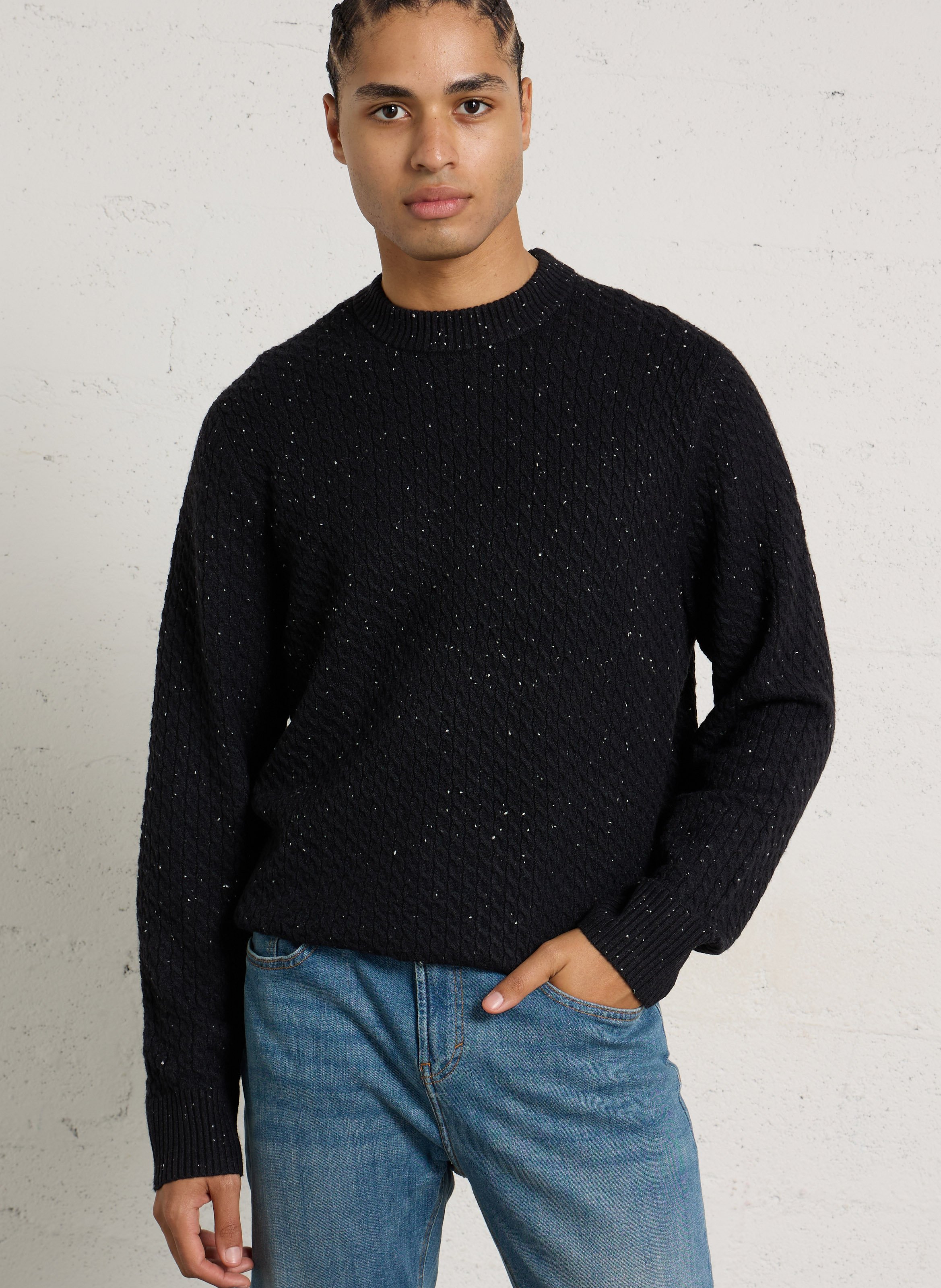 Pull droit col rond IKKS Bleu