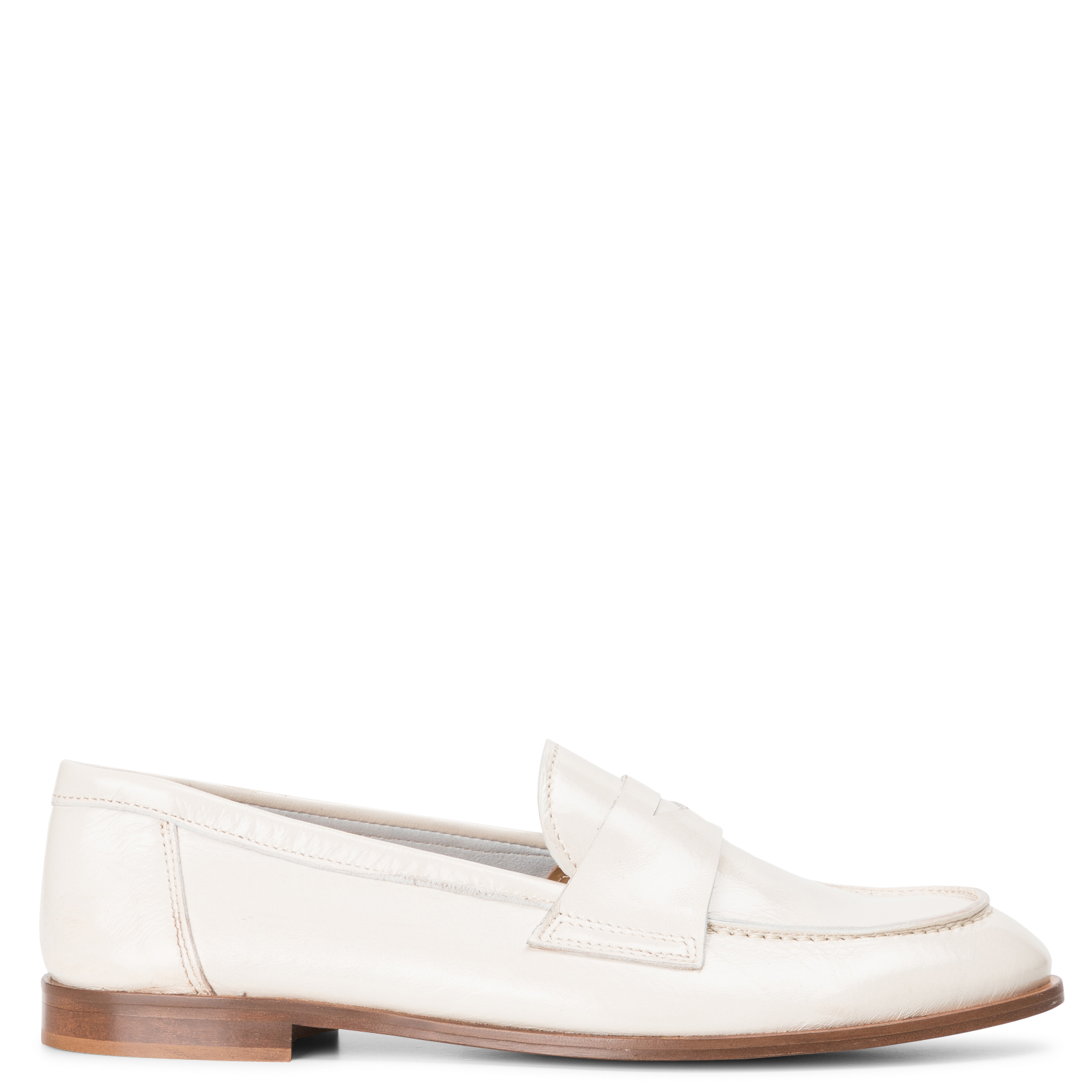 Patent leather loafers JONAK White