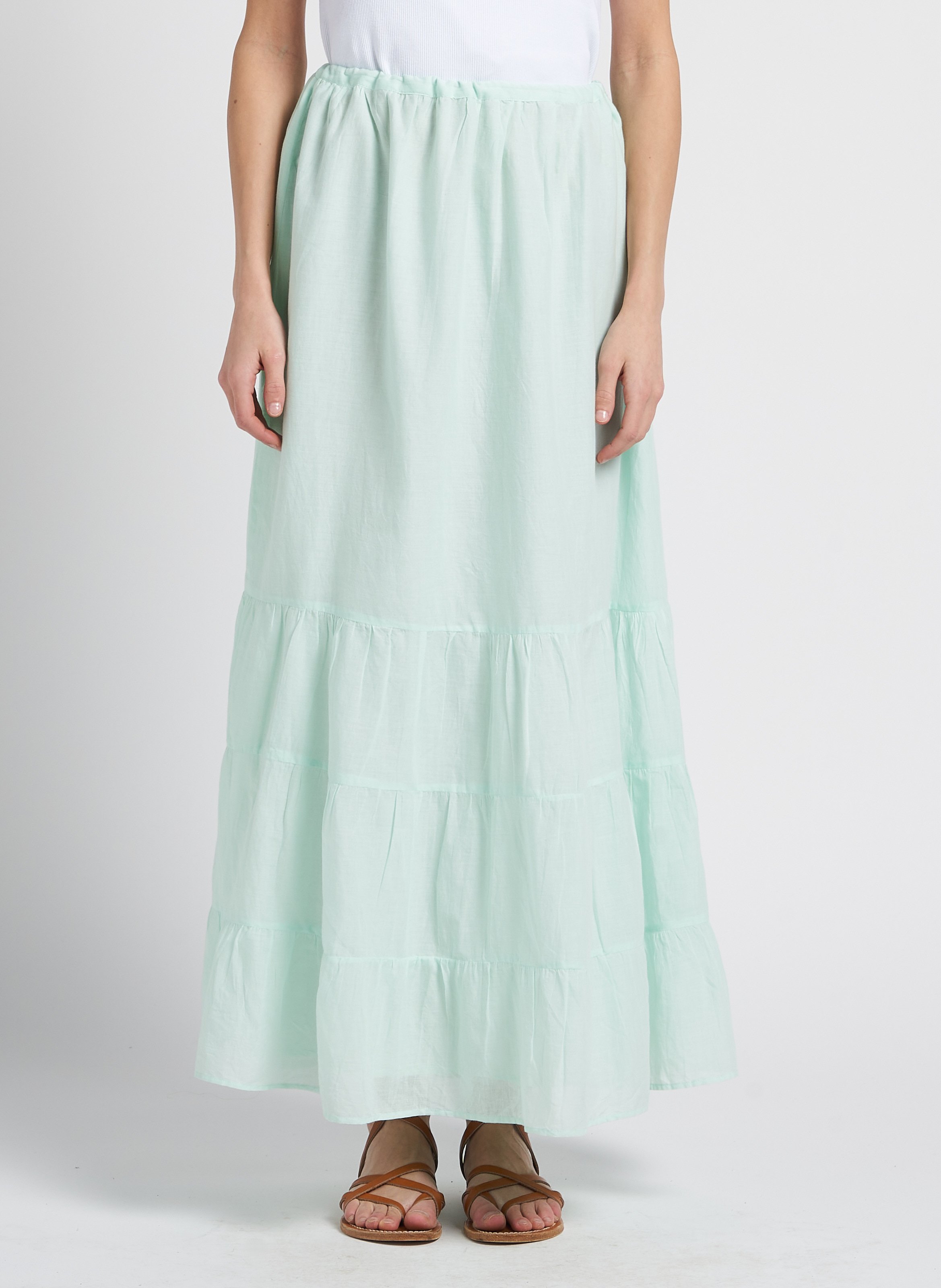 Maxirock aus Baumwolle ANTIK BATIK Blau