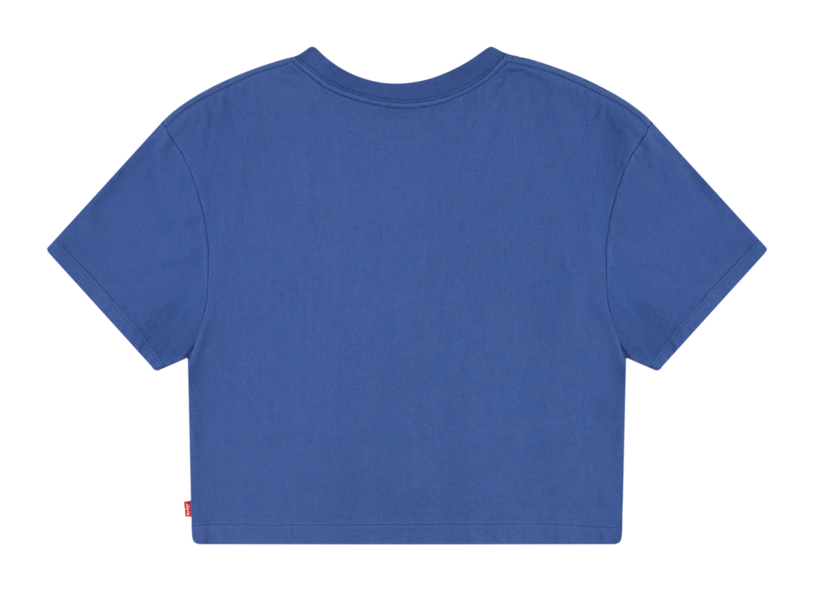 Tee-shirt court à col rond en coton sérigraphié LEVI'S KIDS Bleu