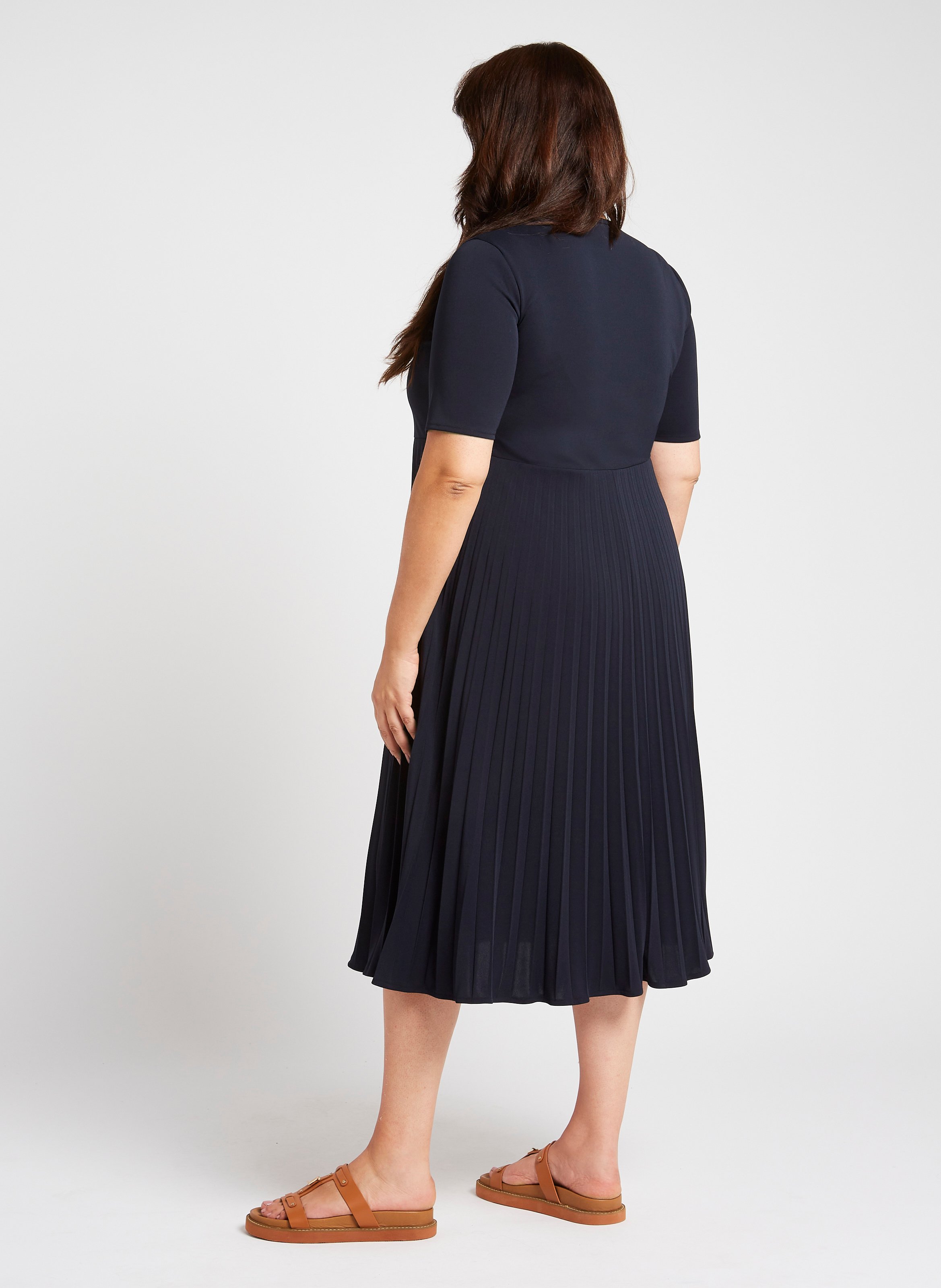 Tailliertes Midikleid PERSONA by Marina Rinaldi Blau