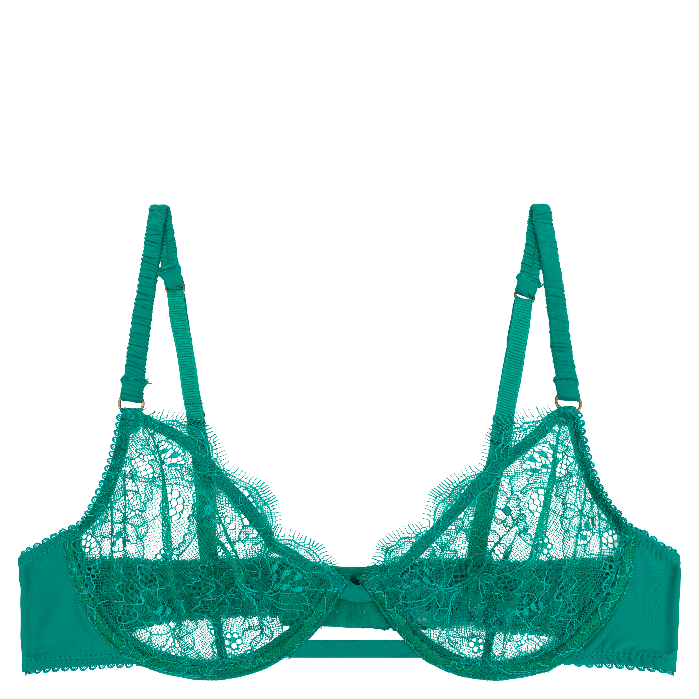 Soutien-gorge à armatures en dentelle Vert