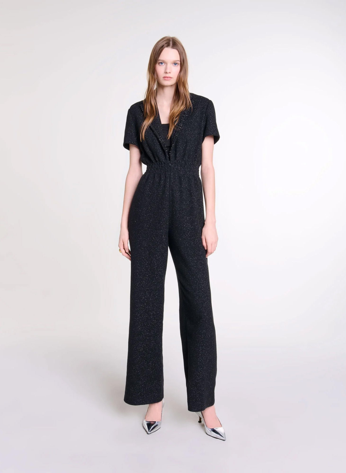 Maje black jumpsuit on sale